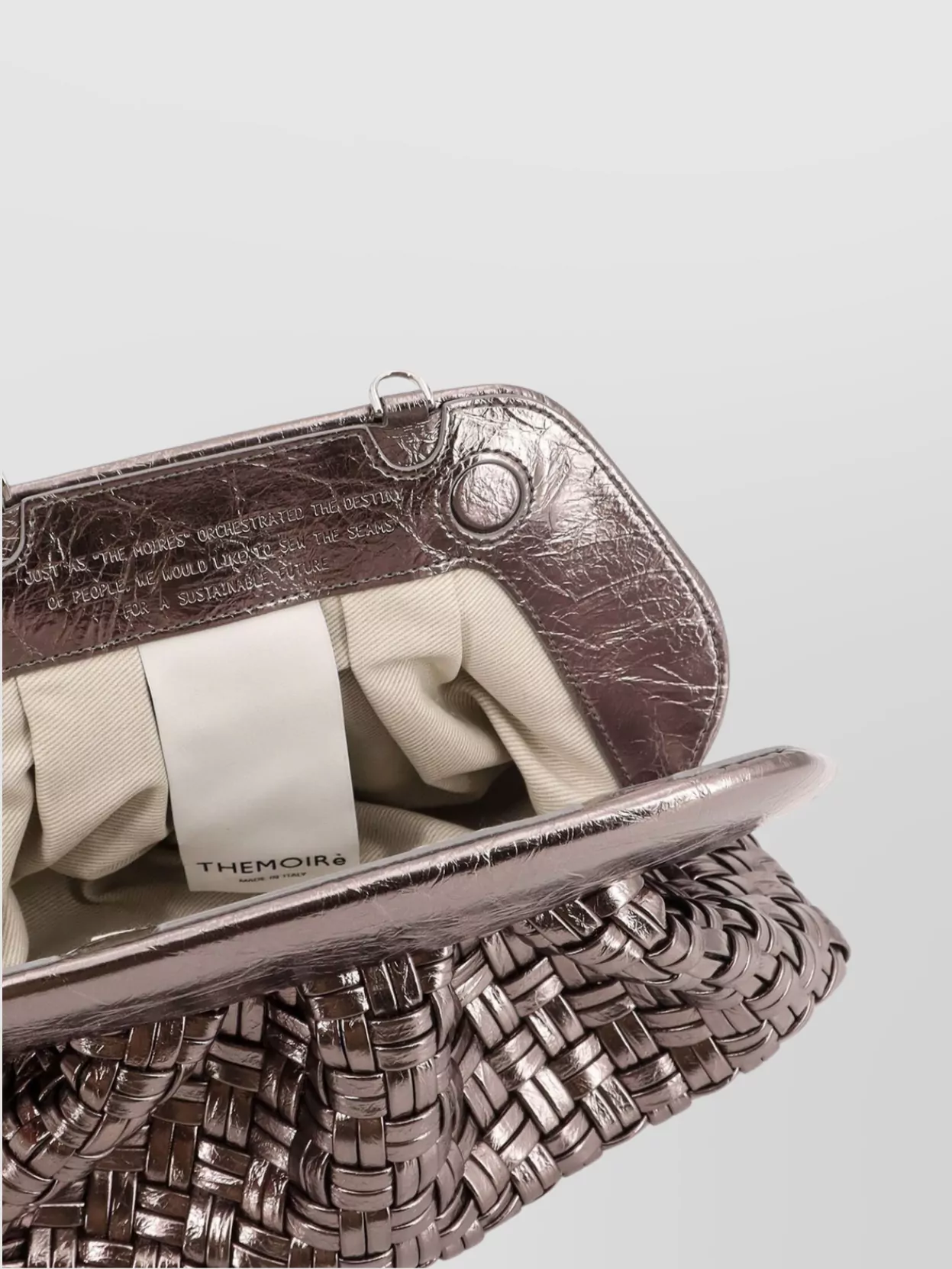 Themoiré Tia Shoulder Bag In Laminated Leather