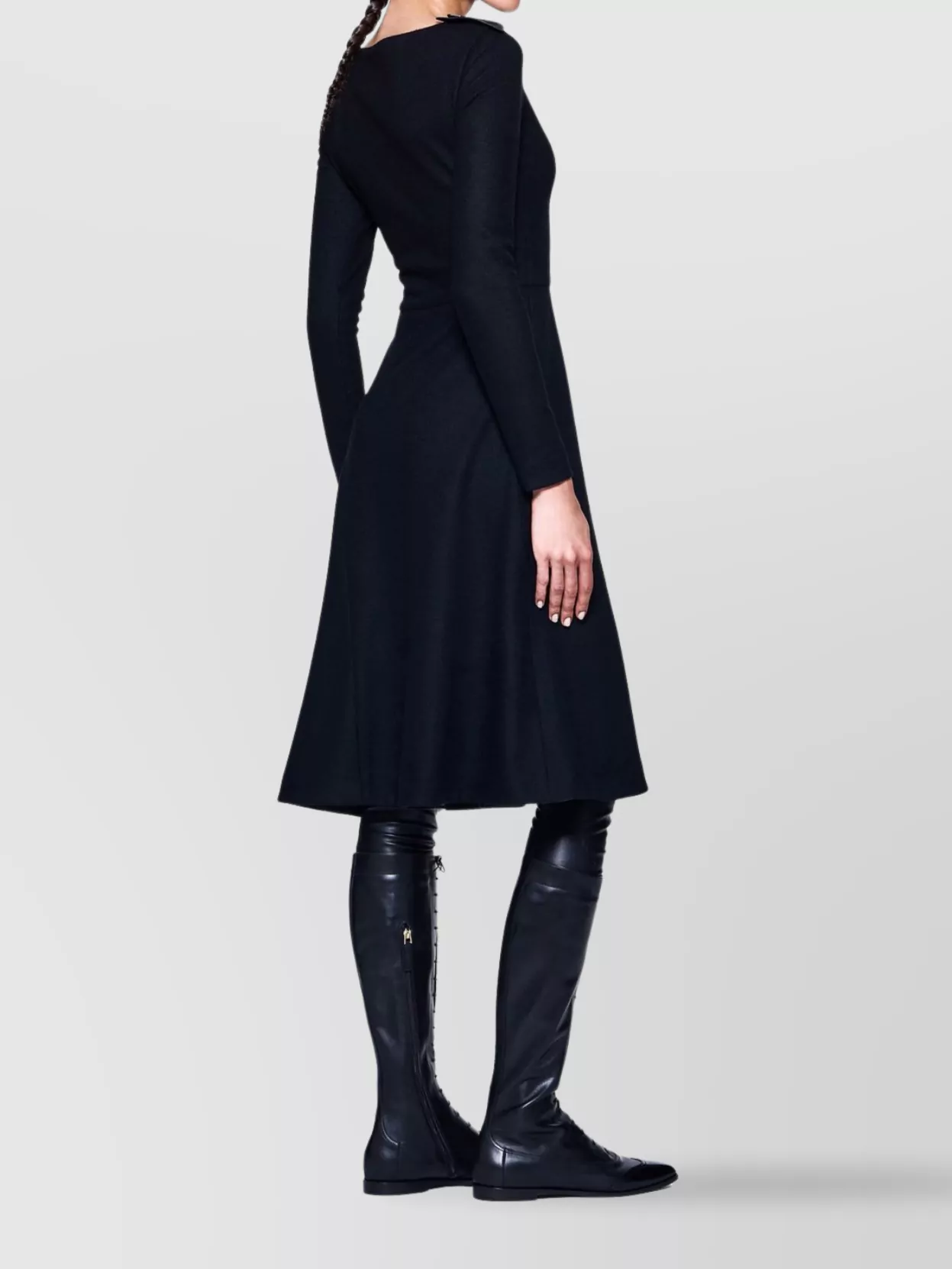 Giorgio Armani A-Line Knee-Length Dress Long Sleeves