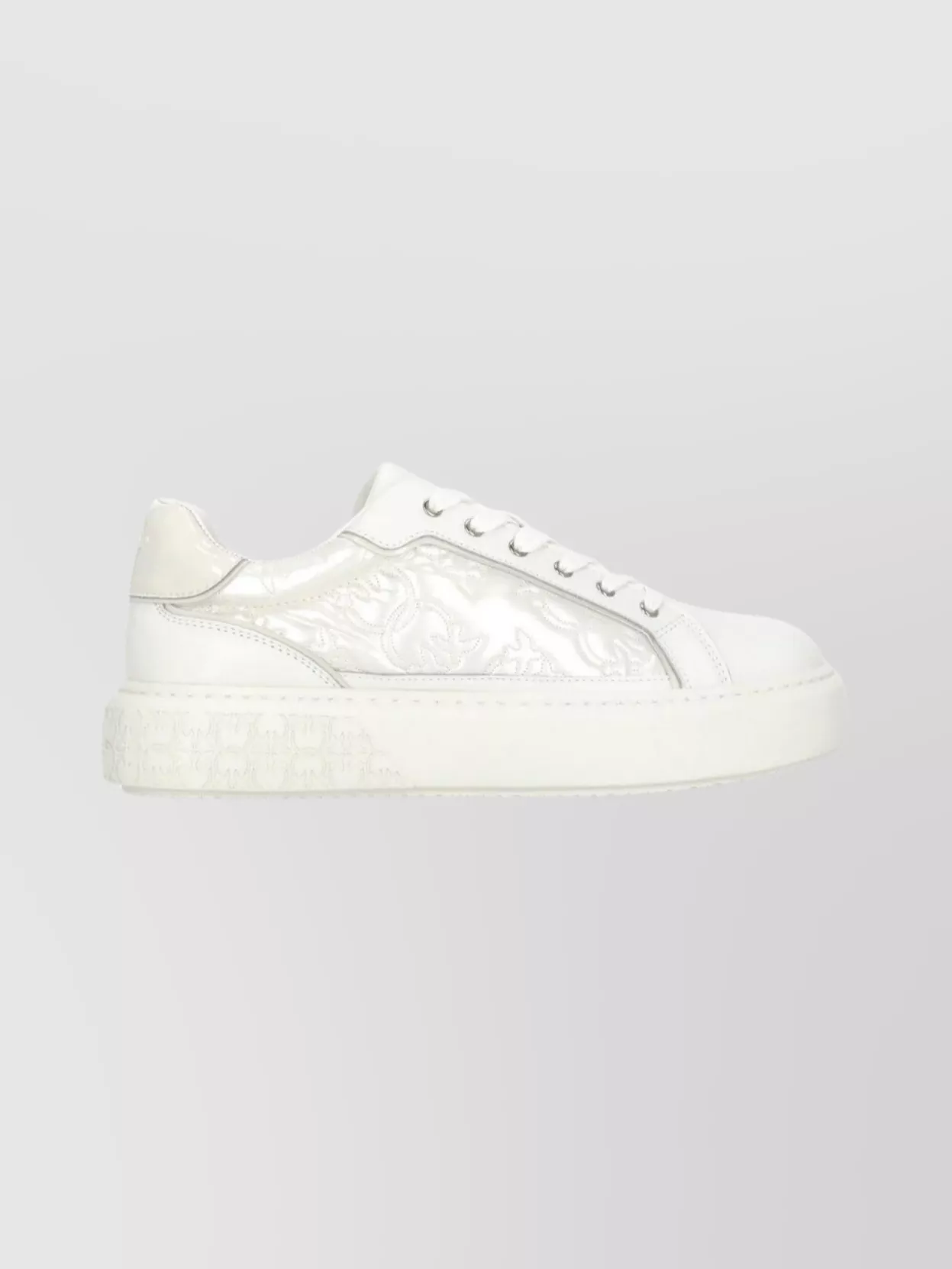 Pinko Women's Leather Sneakers Featuring Monogram Detail