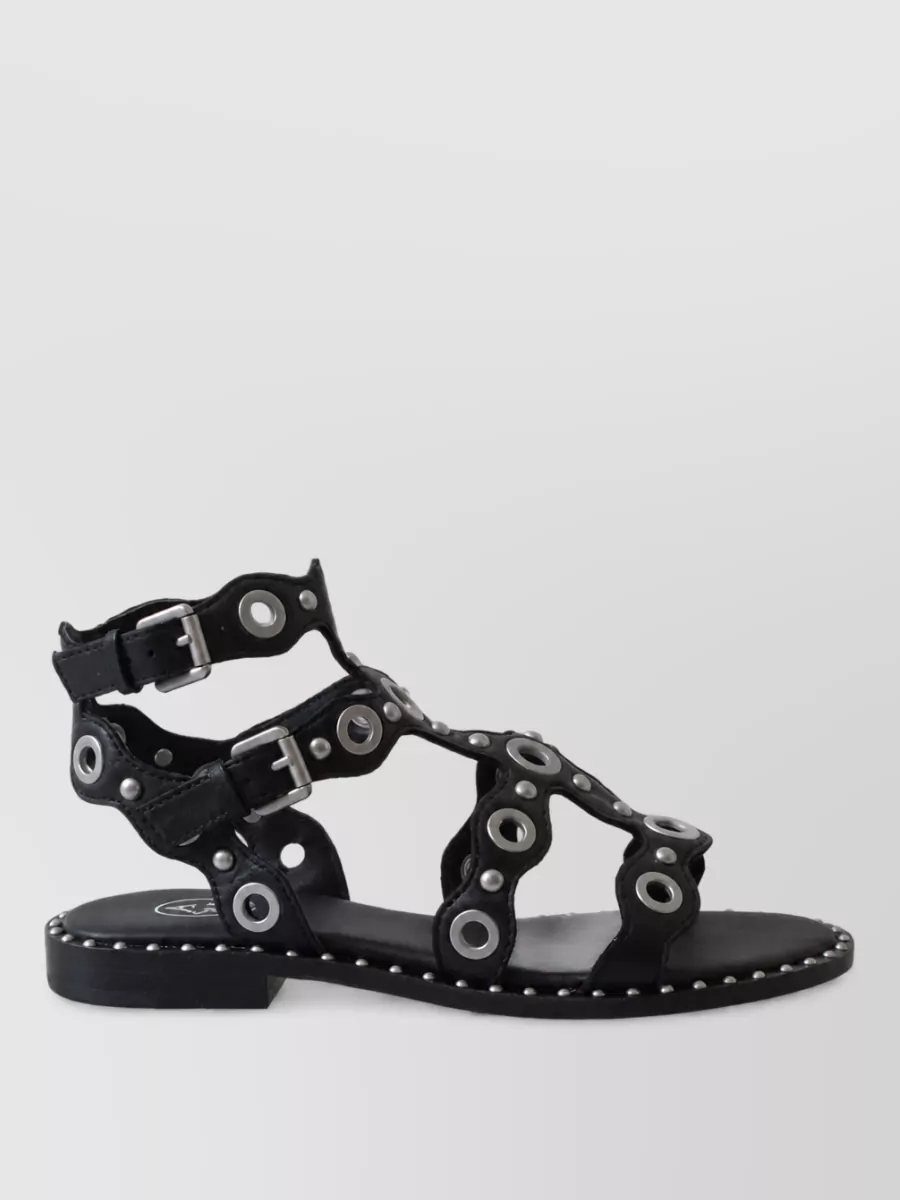 Ash leather sandals