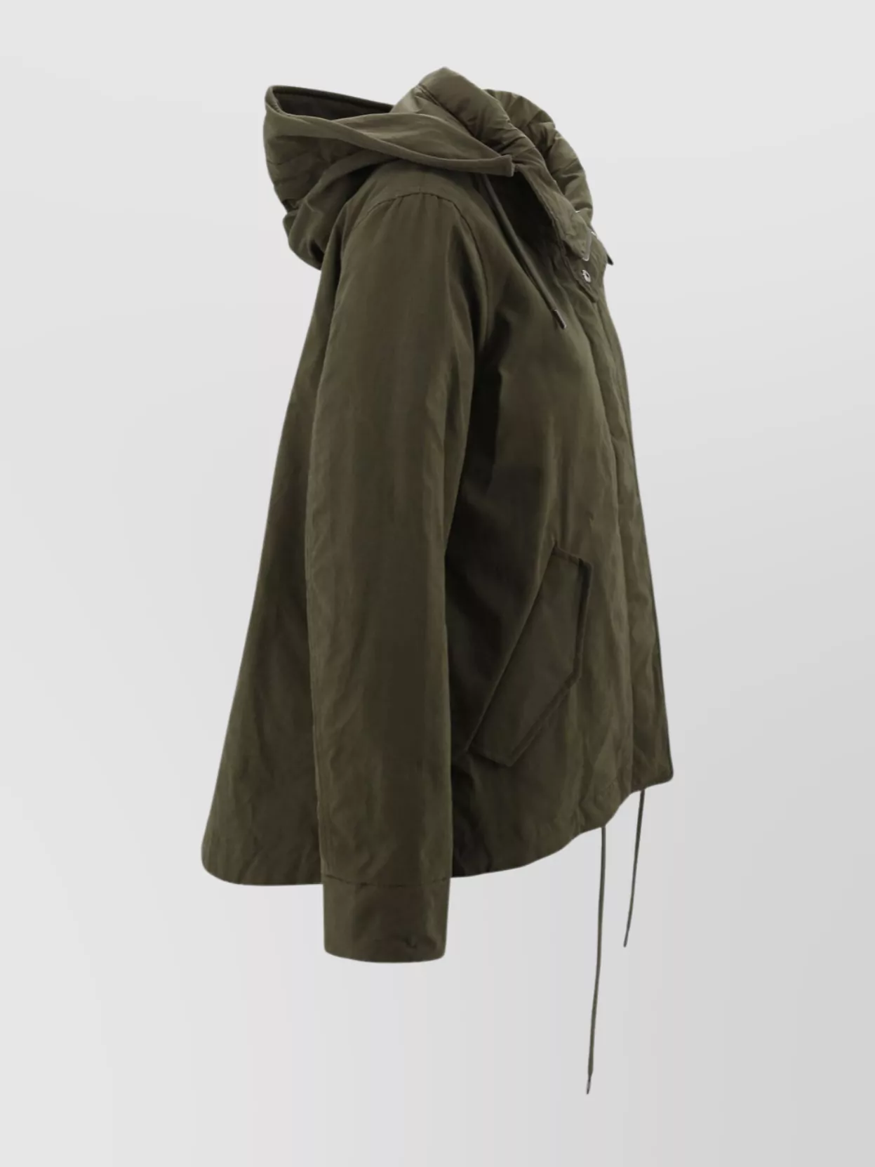 Herno Puffer Jackets With Drawstring Hem And Hood In Green