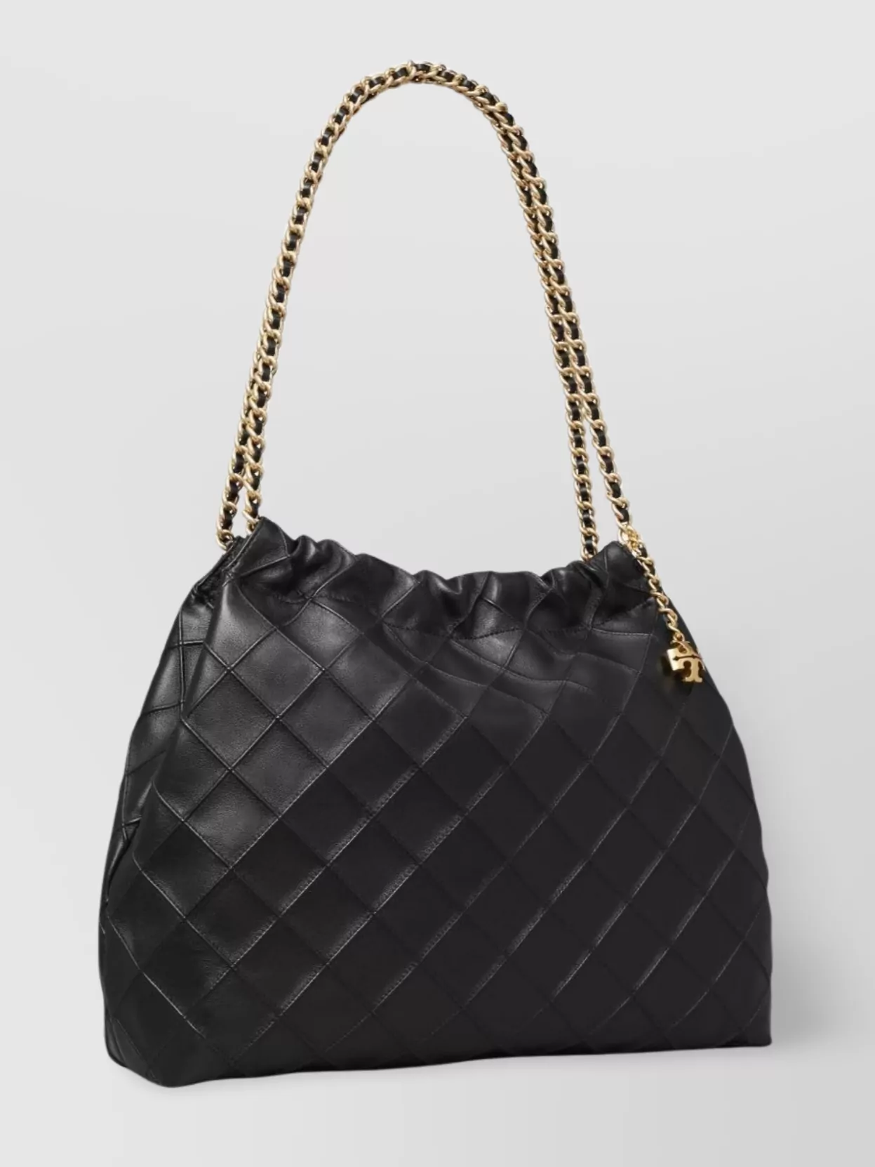 Tory Burch Fleming Lamb Leather Shoulder Bag