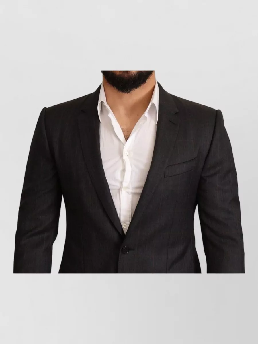 Dolce&Gabbana Wool Checked Slim-Fit Blazer