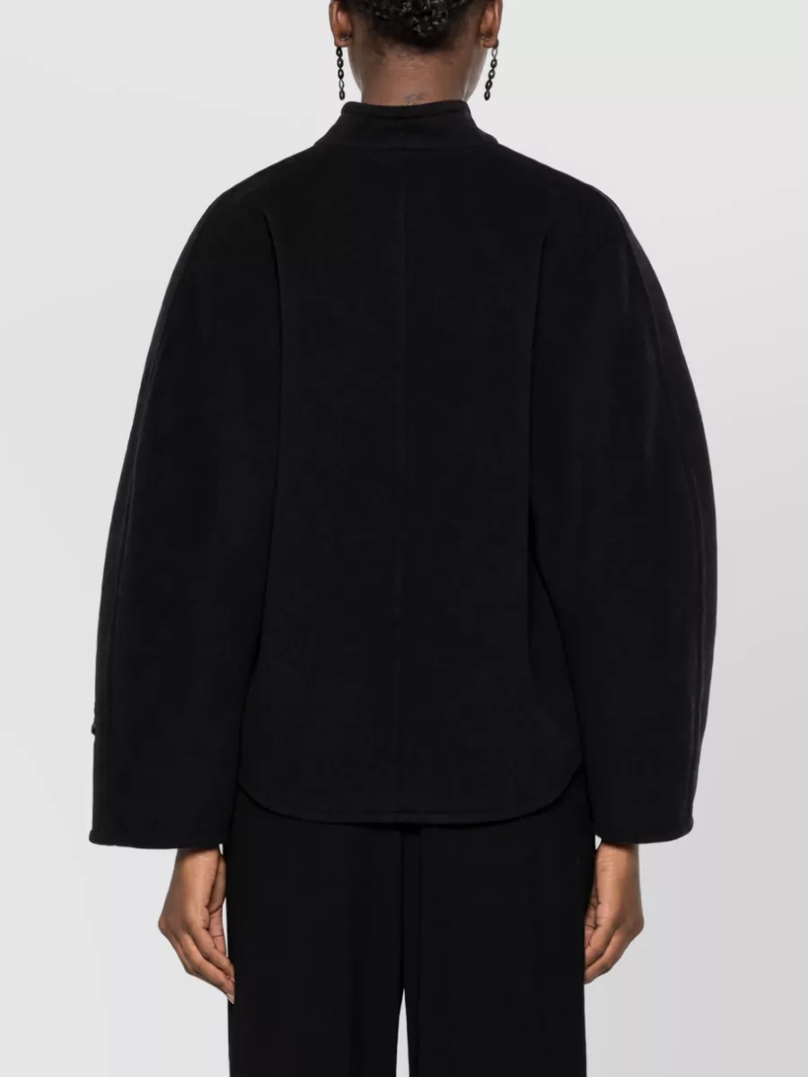 Forte Forte Cropped Bead-Embellished V-Neck Jacket
