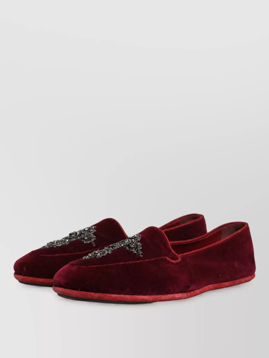 Dolce&Gabbana Leather Embellished Loafers