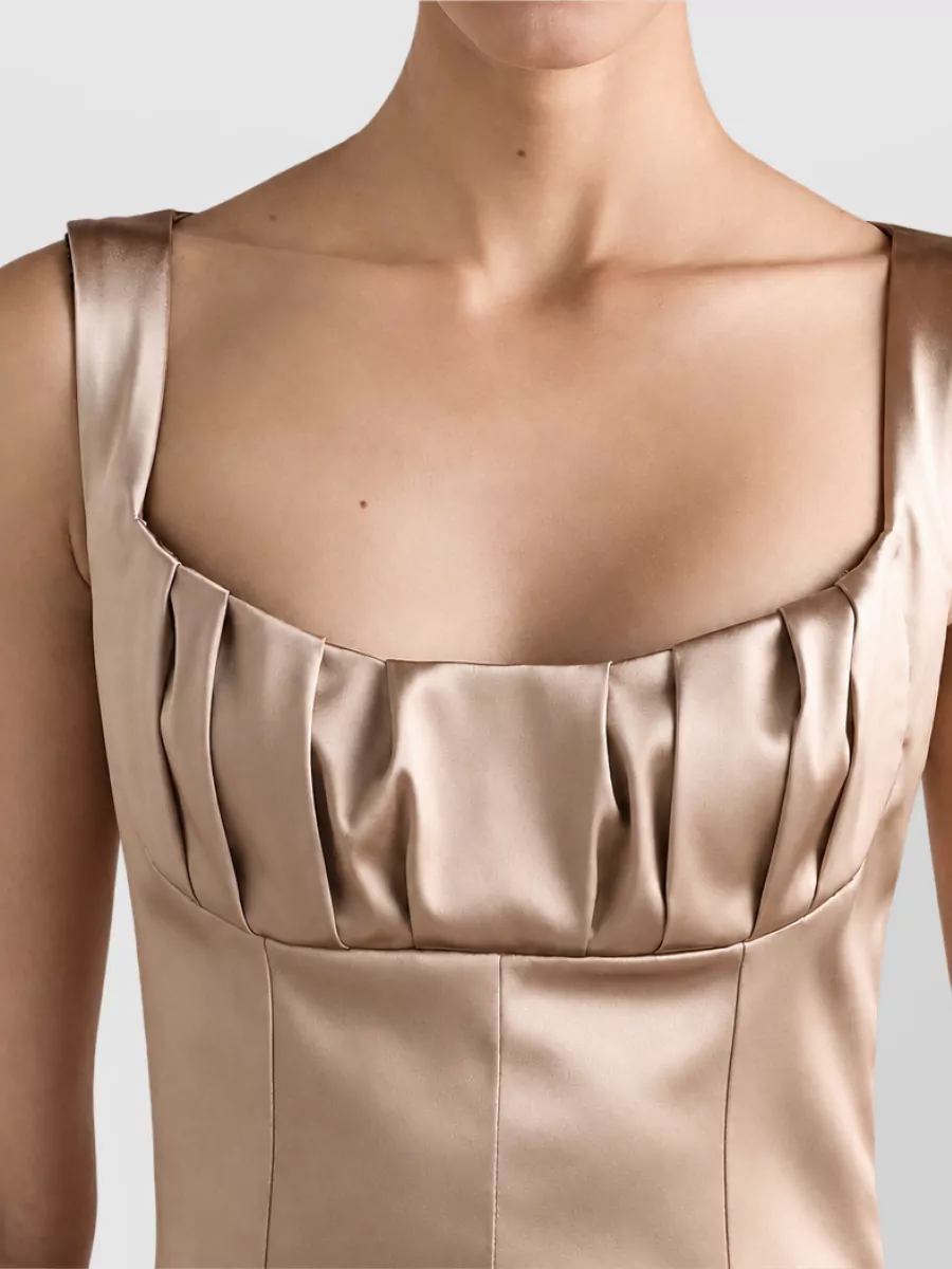 Dolce&Gabbana Stretch Satin Midi Dress