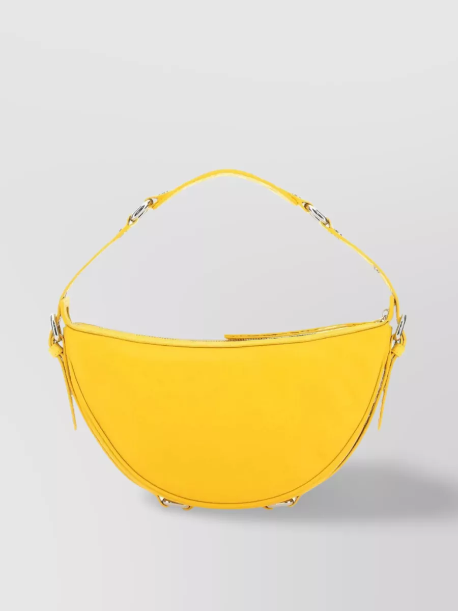Shop By Far Gib Leather Shoulder Bag In Yellow