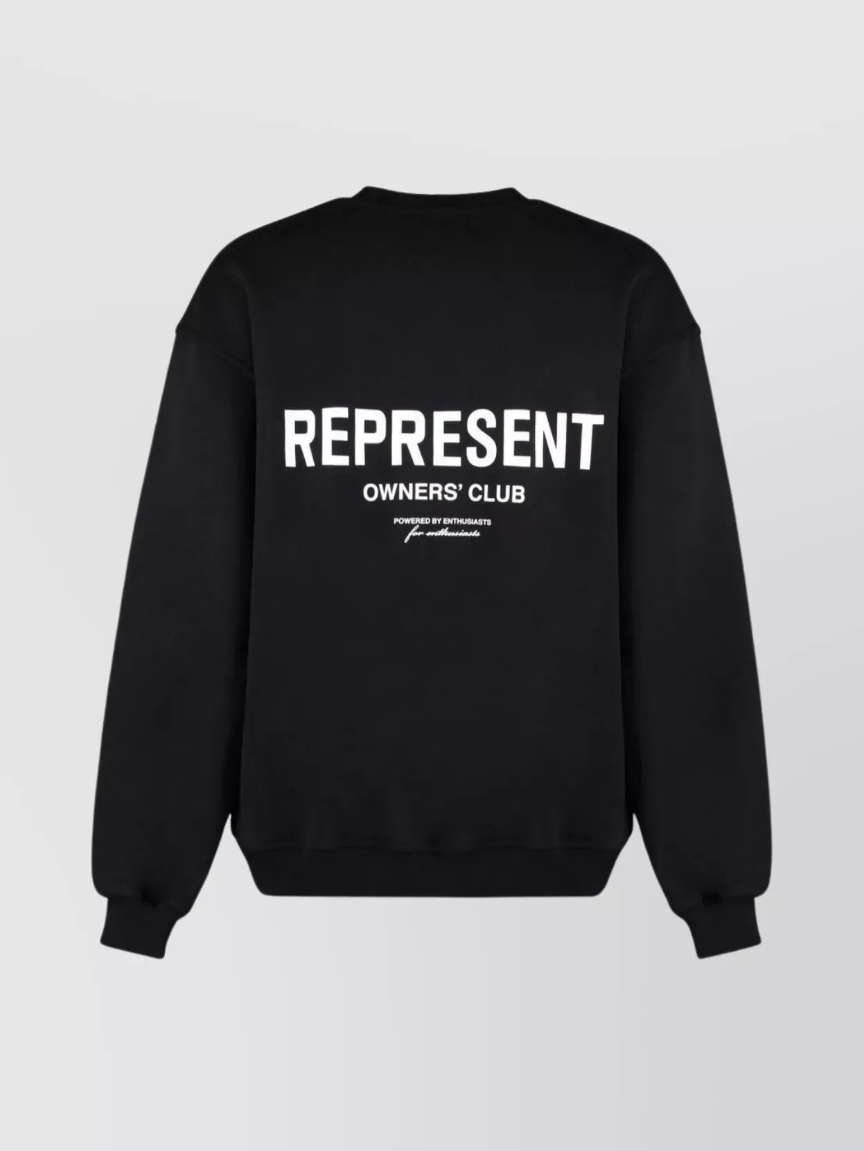 Represent Cotton Crew-Neck Sweatshirt With Back Print