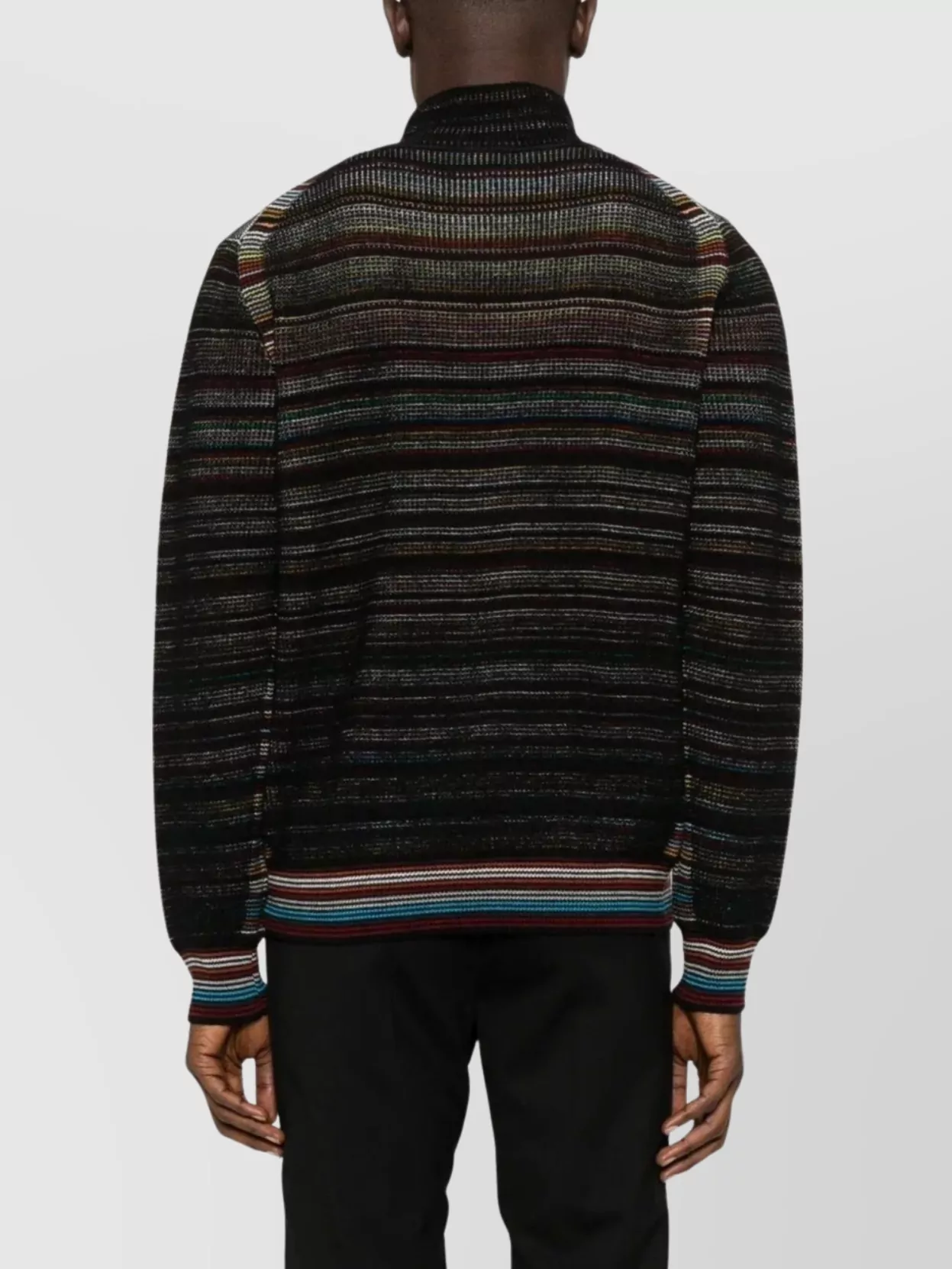Paul Smith Mens Turtleneck Sweater Striped Design