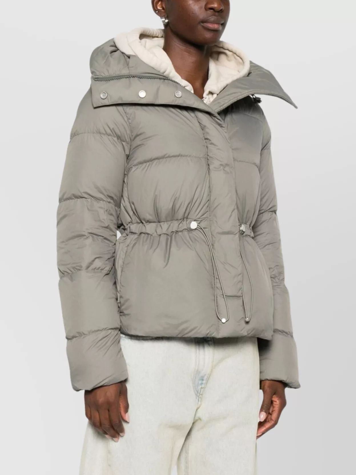 Canada Goose Hooded Padded Jacket Drawstring Waist