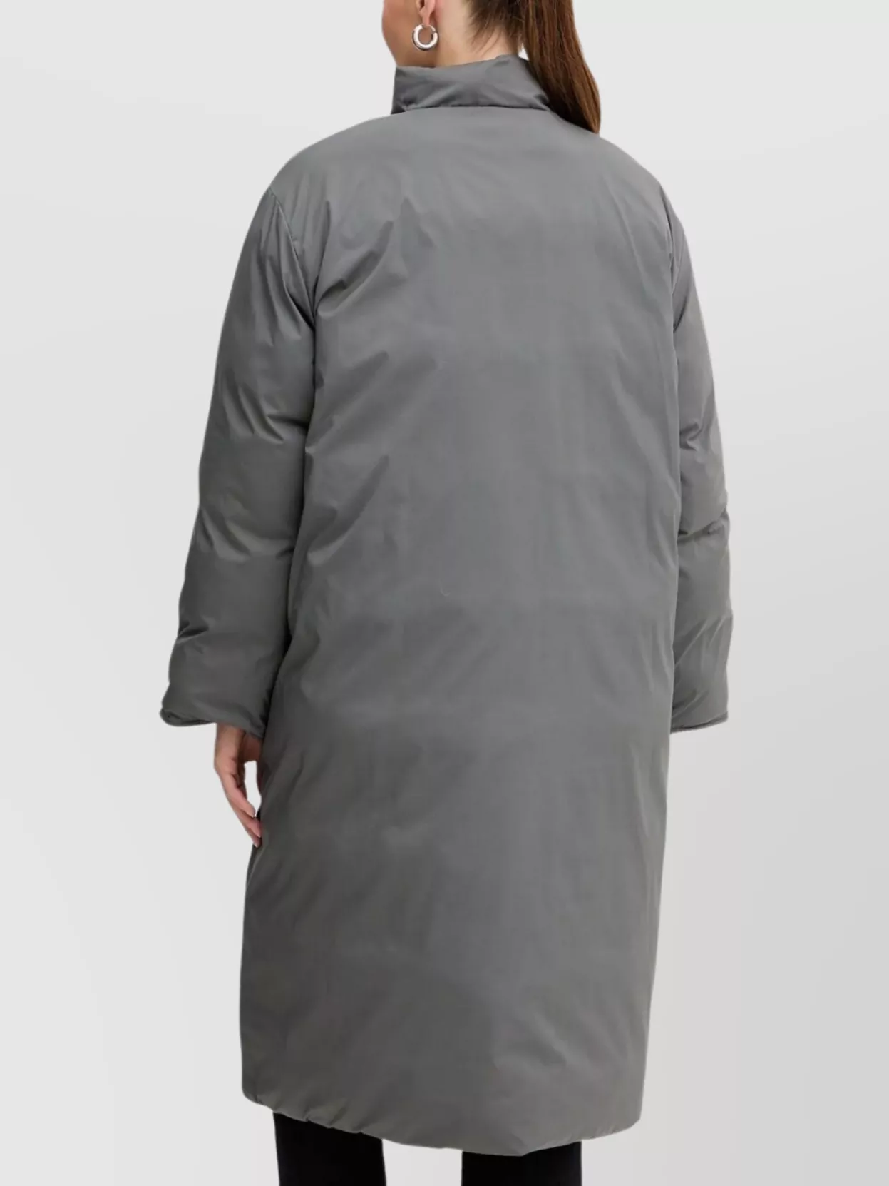 Boss Long Padded Quilted Coat With High Neck