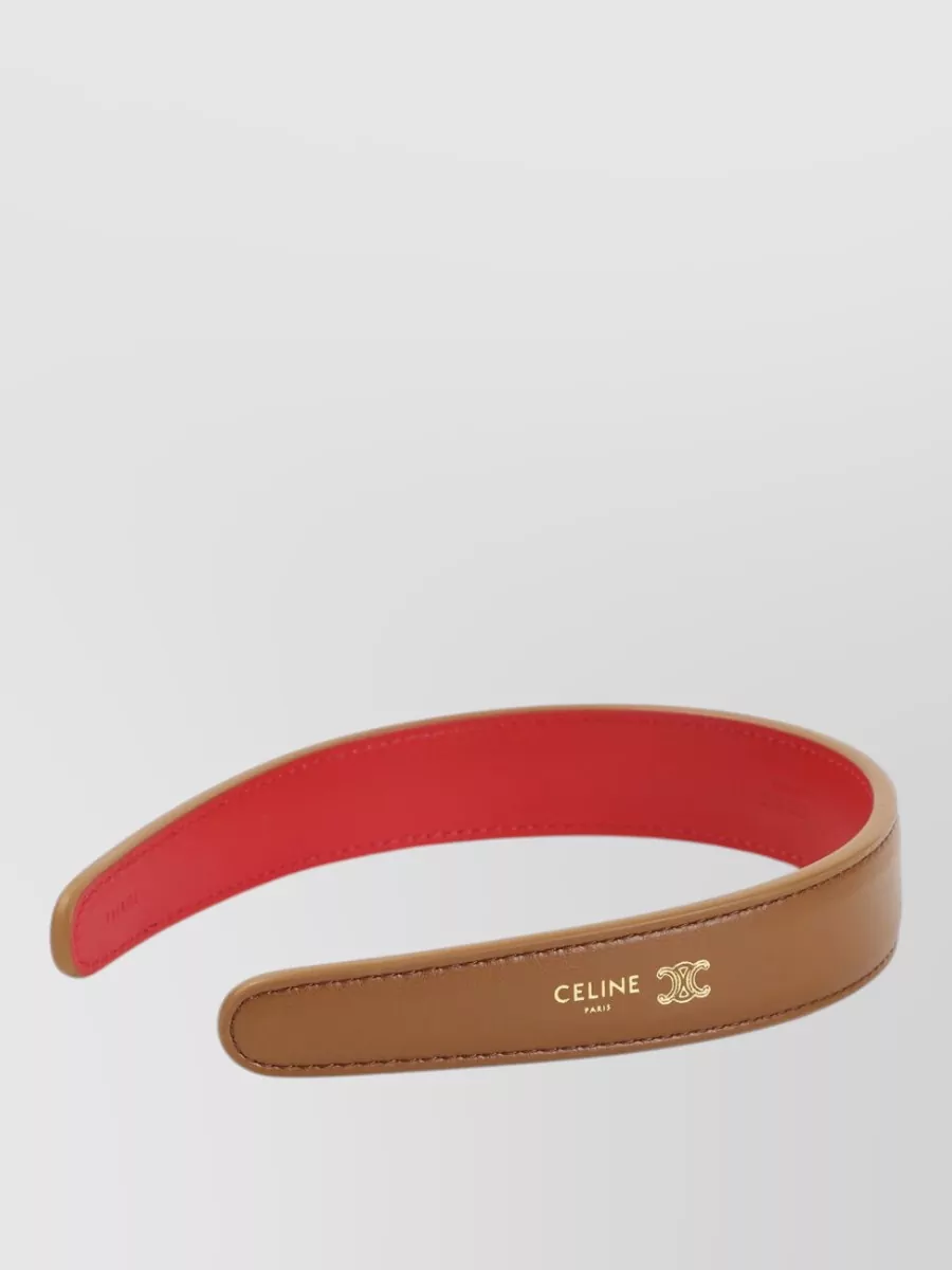 Celine leather bicolor headband