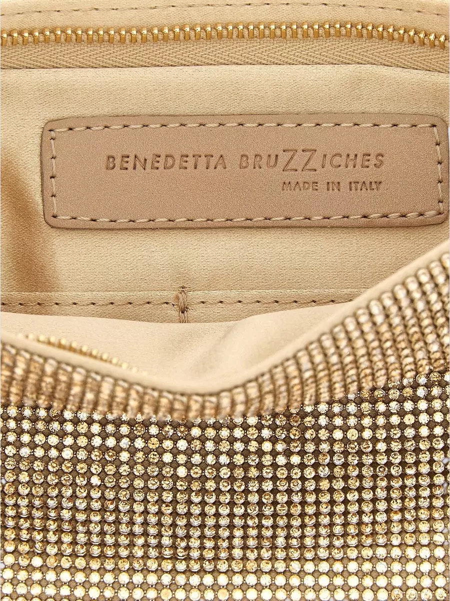 Benedetta Bruzziches Crystal-Embellished Clutch Bag