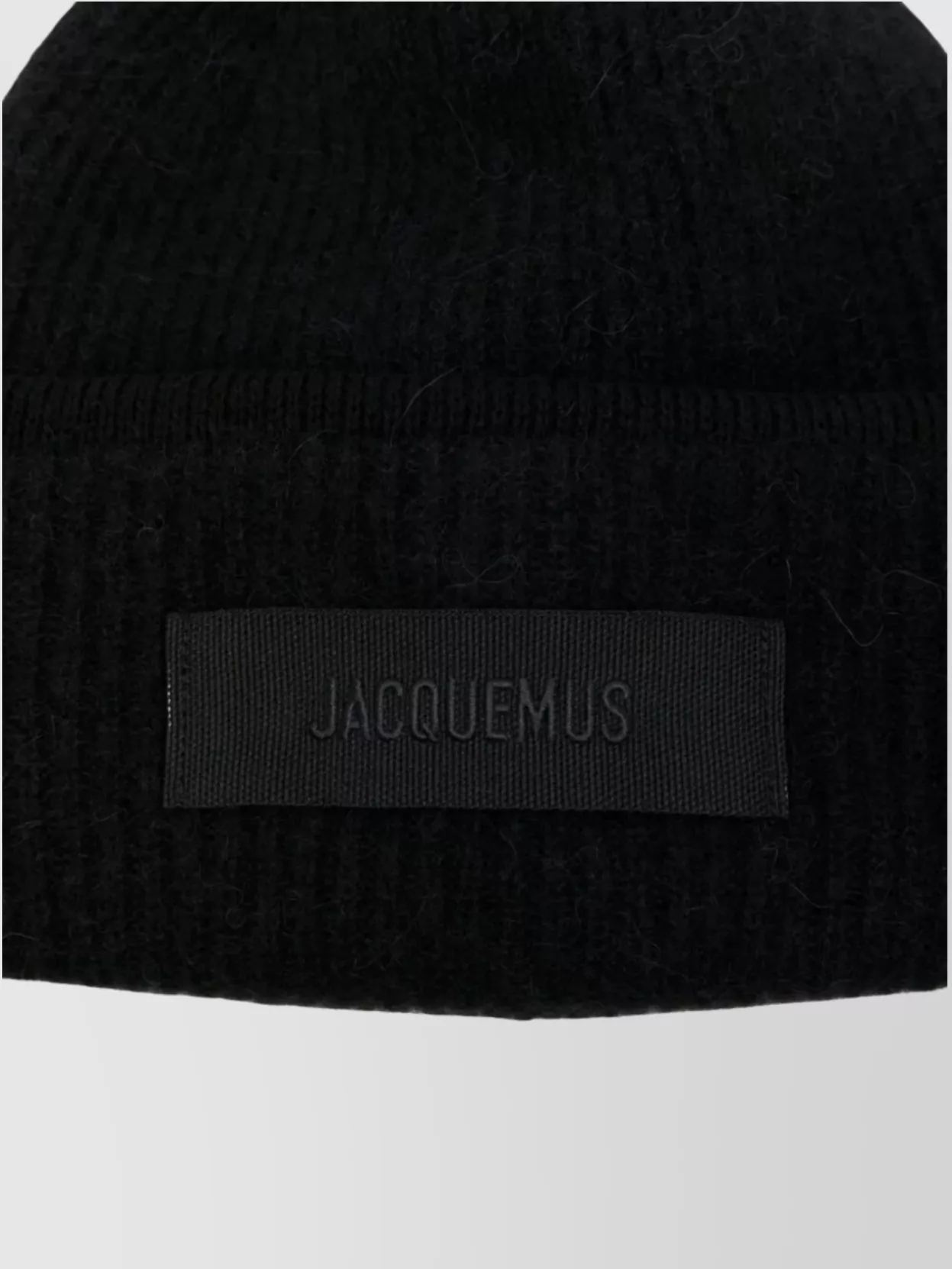 Jacquemus Gros Grain Hat With Pleated Round Crown In Black