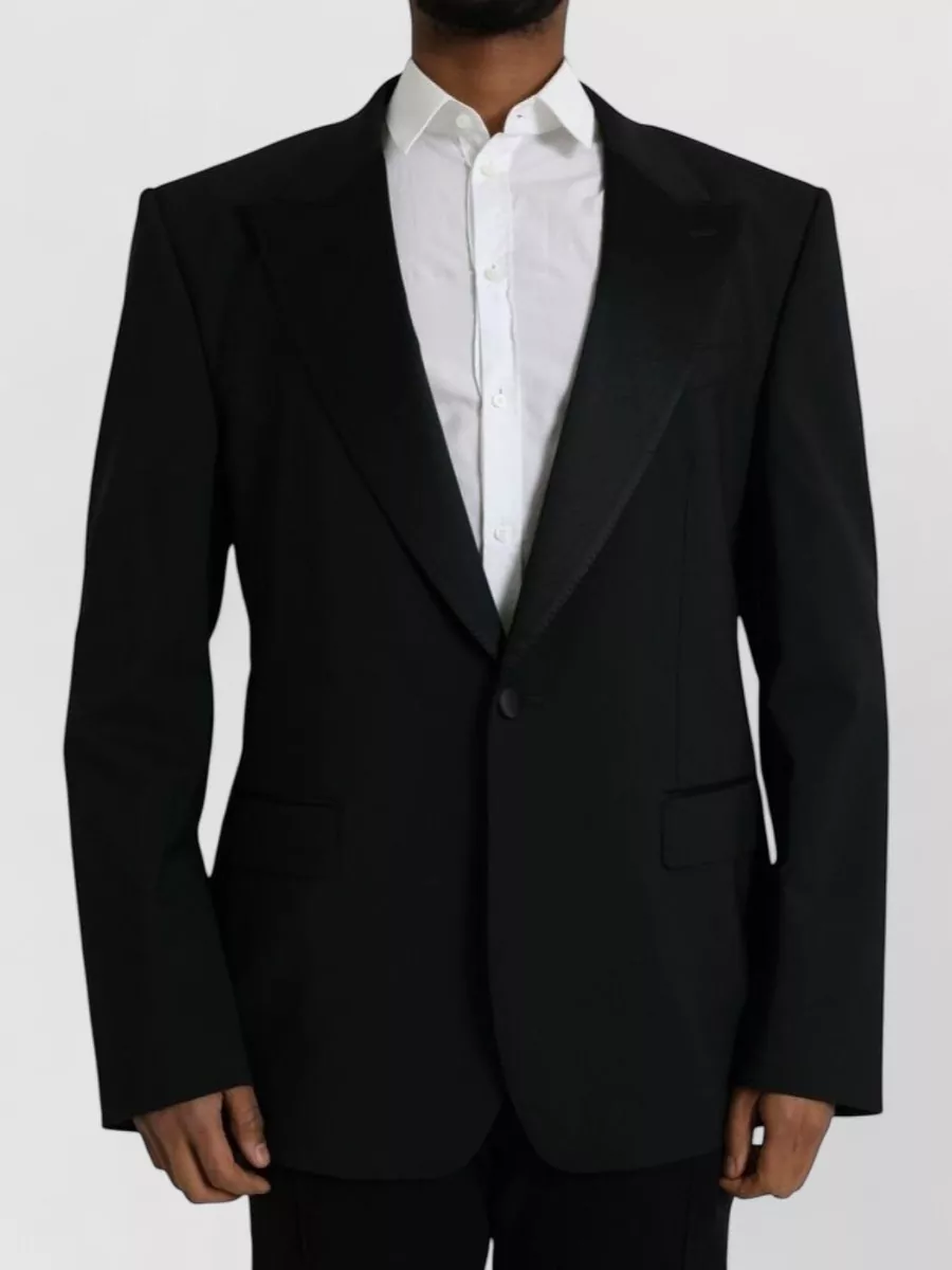 Dolce&Gabbana Silk blend single breasted suit jacket