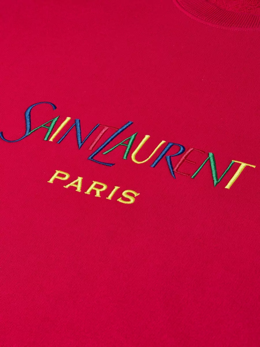 Saint Laurent Cotton Oversized Crewneck Sweatshirt