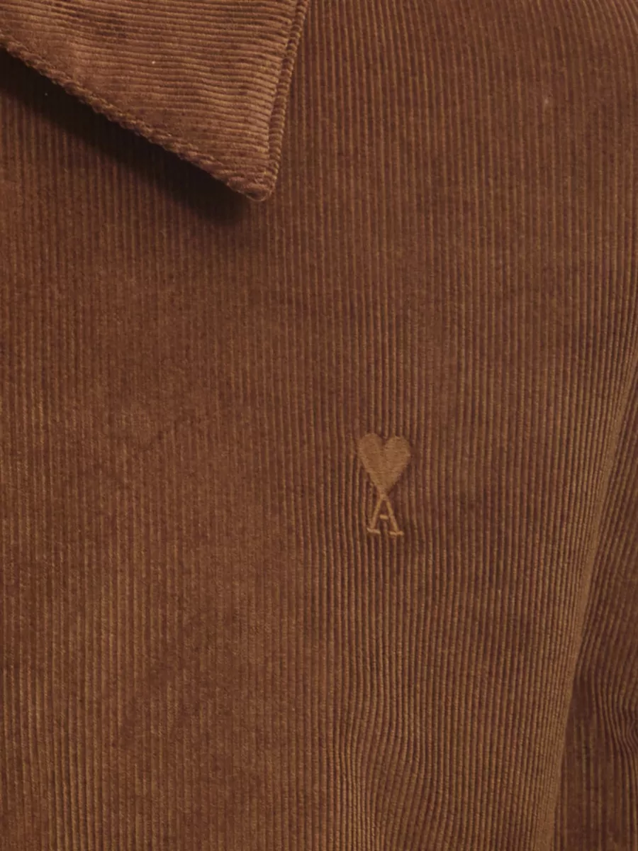 Ami Paris Corduroy Bomber Jacket