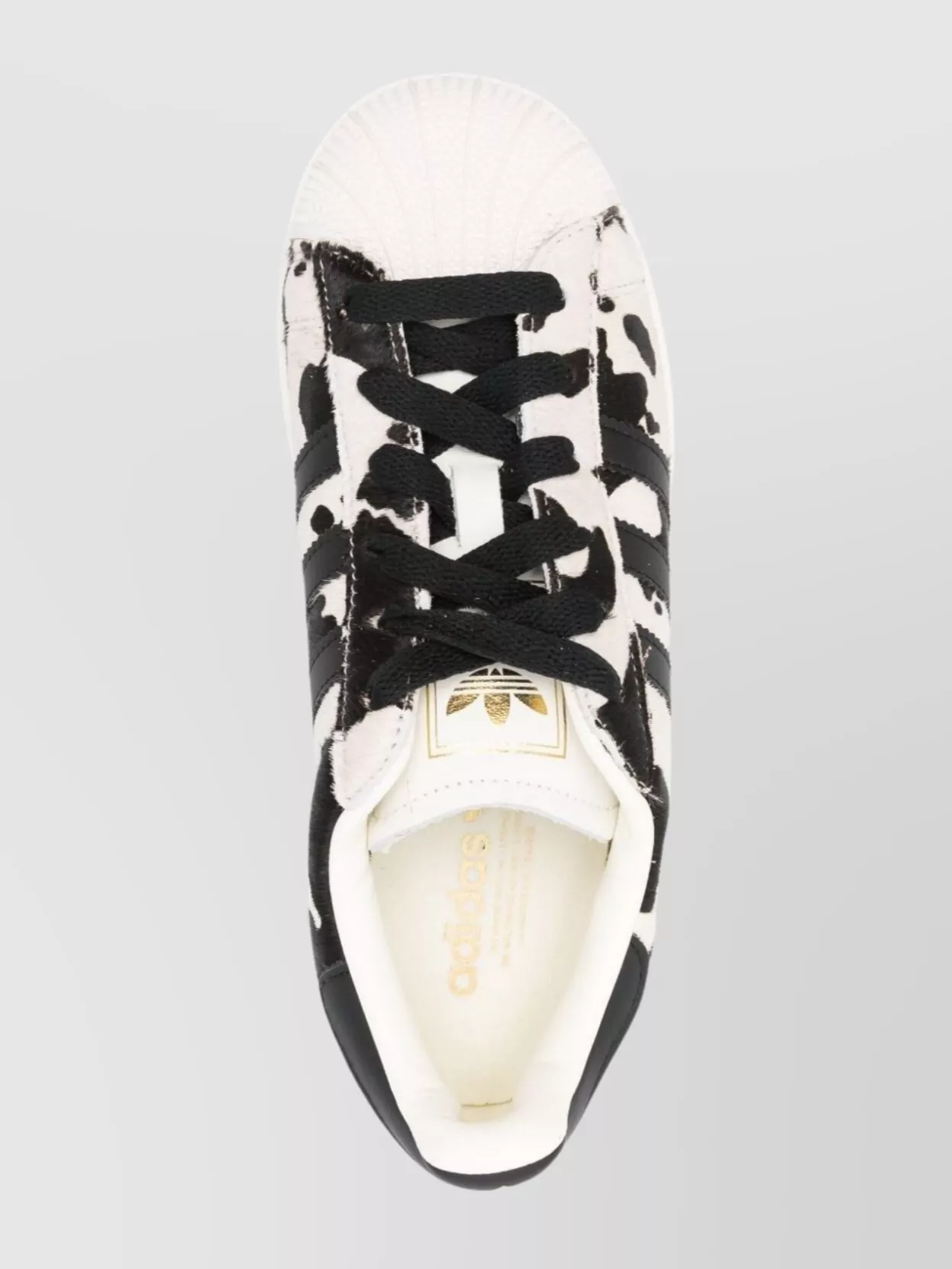 Adidas Leather Animal Print Low-Top Sneakers