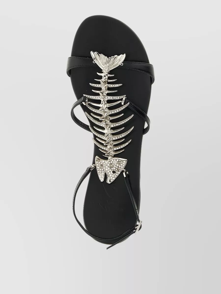 Giuseppe Zanotti Sandals Slim Style Embellished Metallic Detail