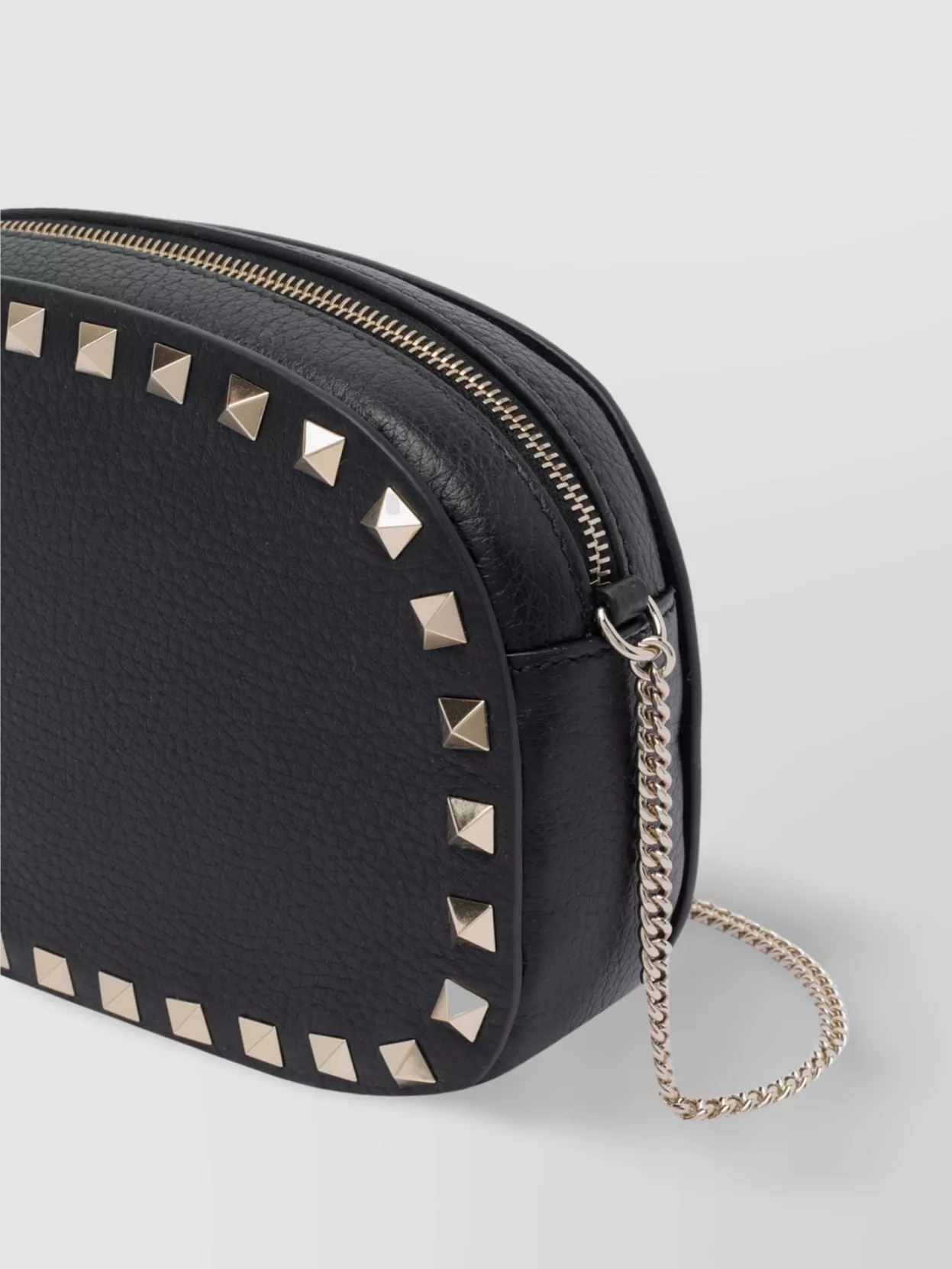 Valentino Garavani Leather Cross-Body Bag Studded Chain