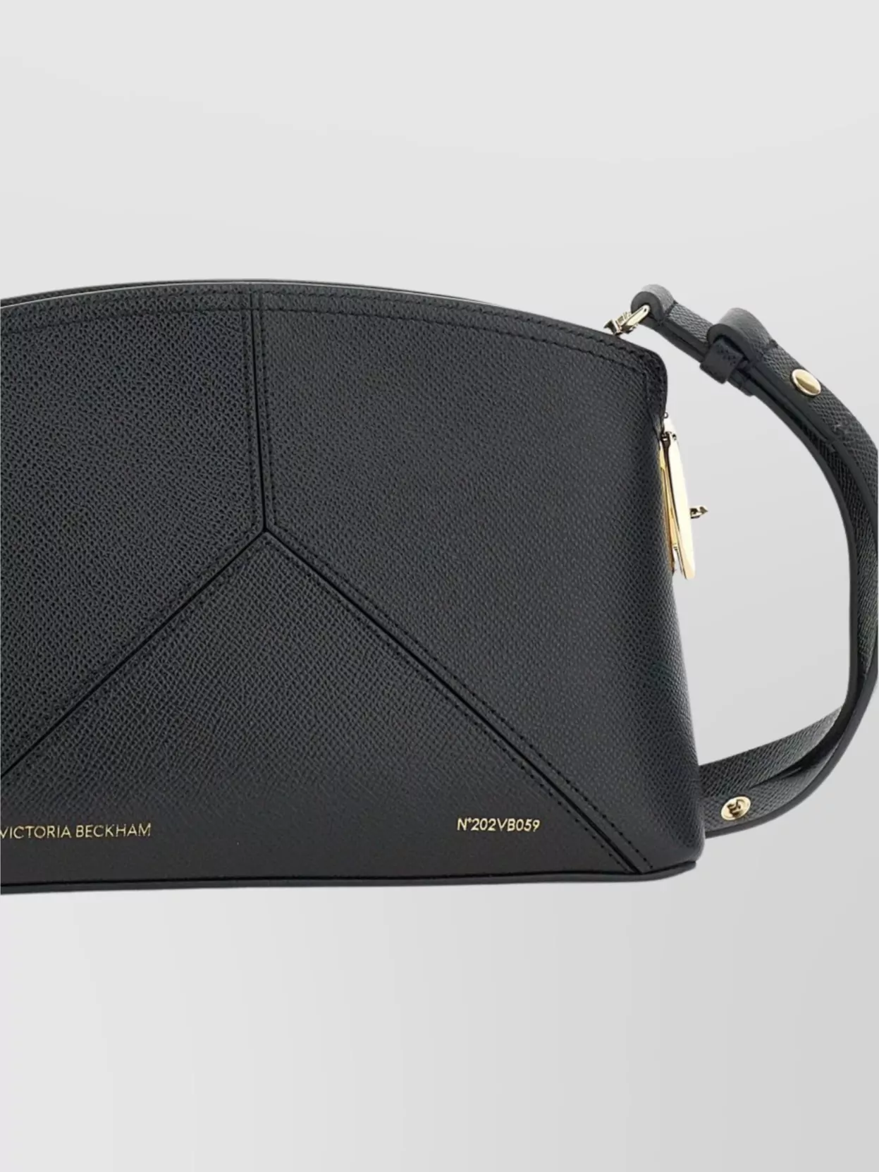 Victoria Beckham 'crossbody Bag Panelled Design Gold Plated' In Grey