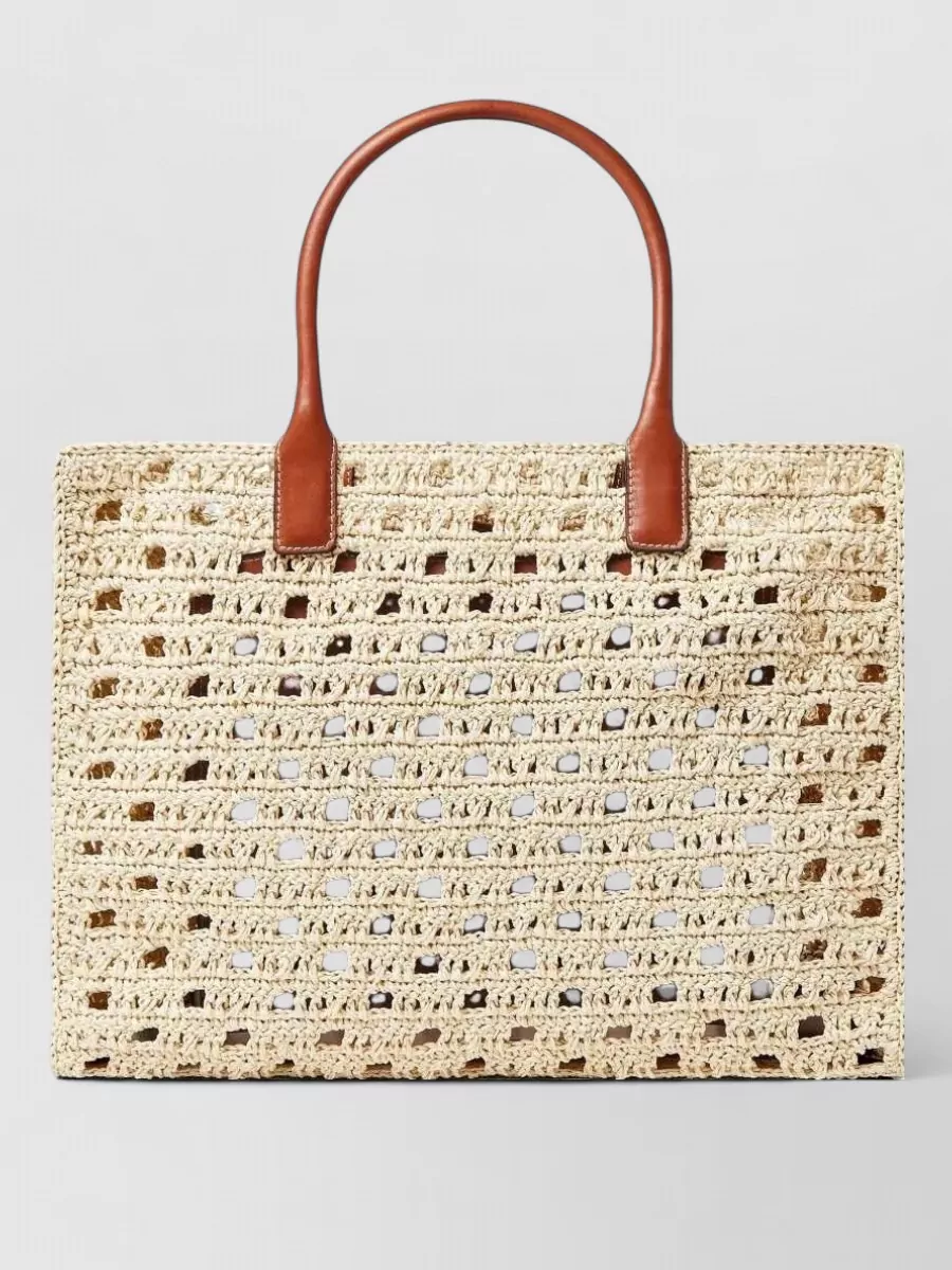 Versace La Medusa Large Raffia Tote Bag