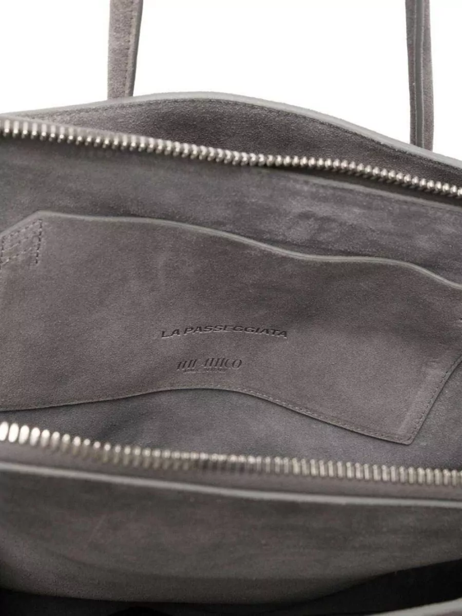 The Attico La Passeggiata Medium Suede Leather Tote Bag
