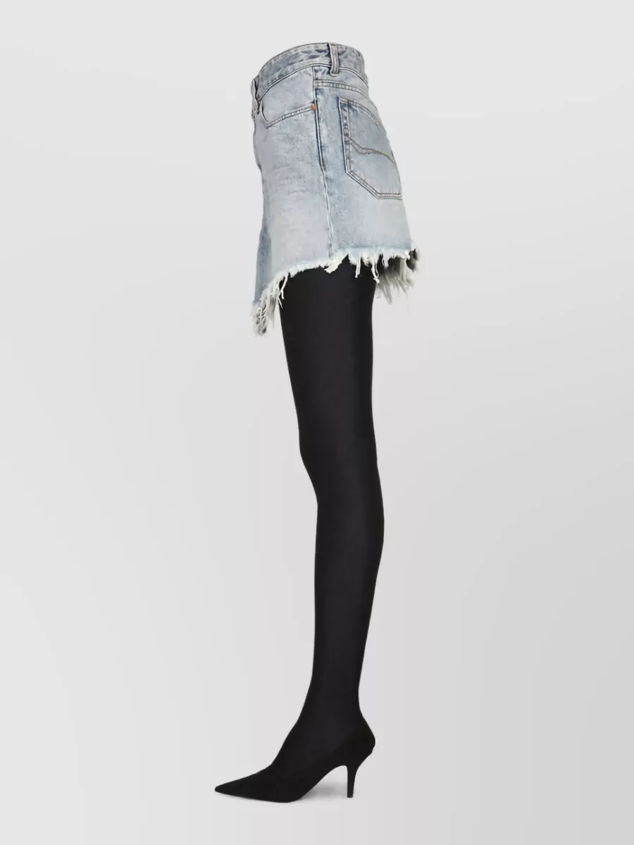 Balenciaga Cotton High-Rise Mini Skirt