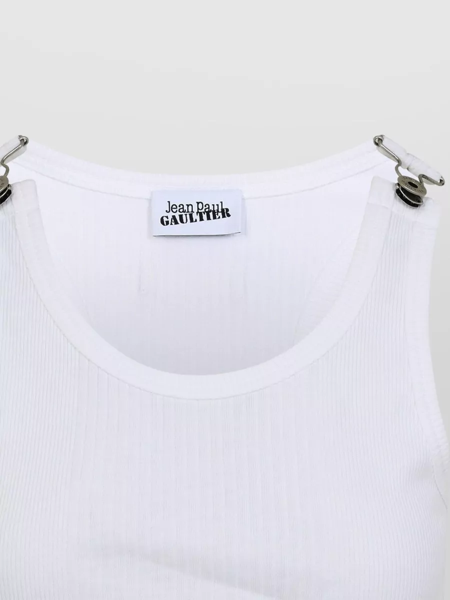 Jean Paul Gaultier Ribbed Cotton Tank Top
