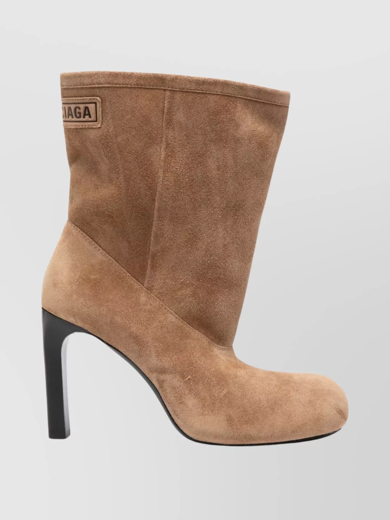Balenciaga Suede Round Toe Ankle Boots