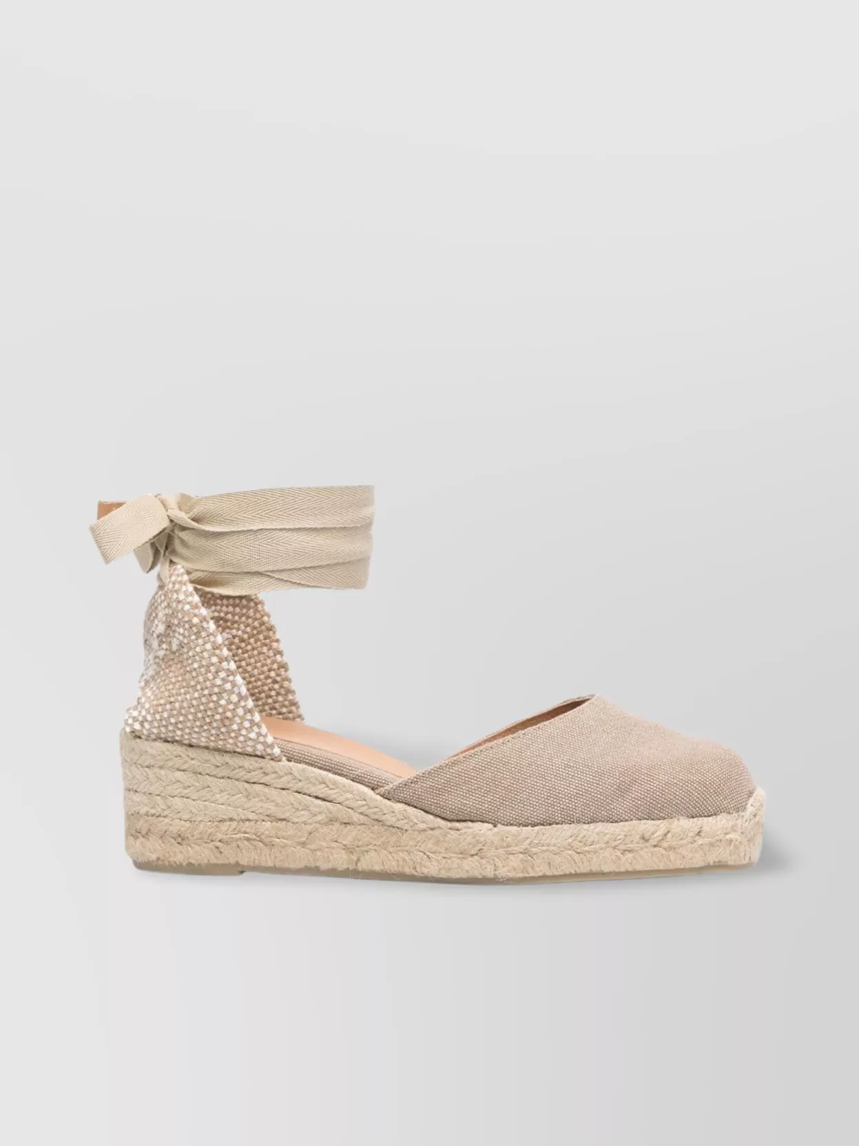 CASTAñER TEXTURED FABRIC WEDGE ESPADRILLES