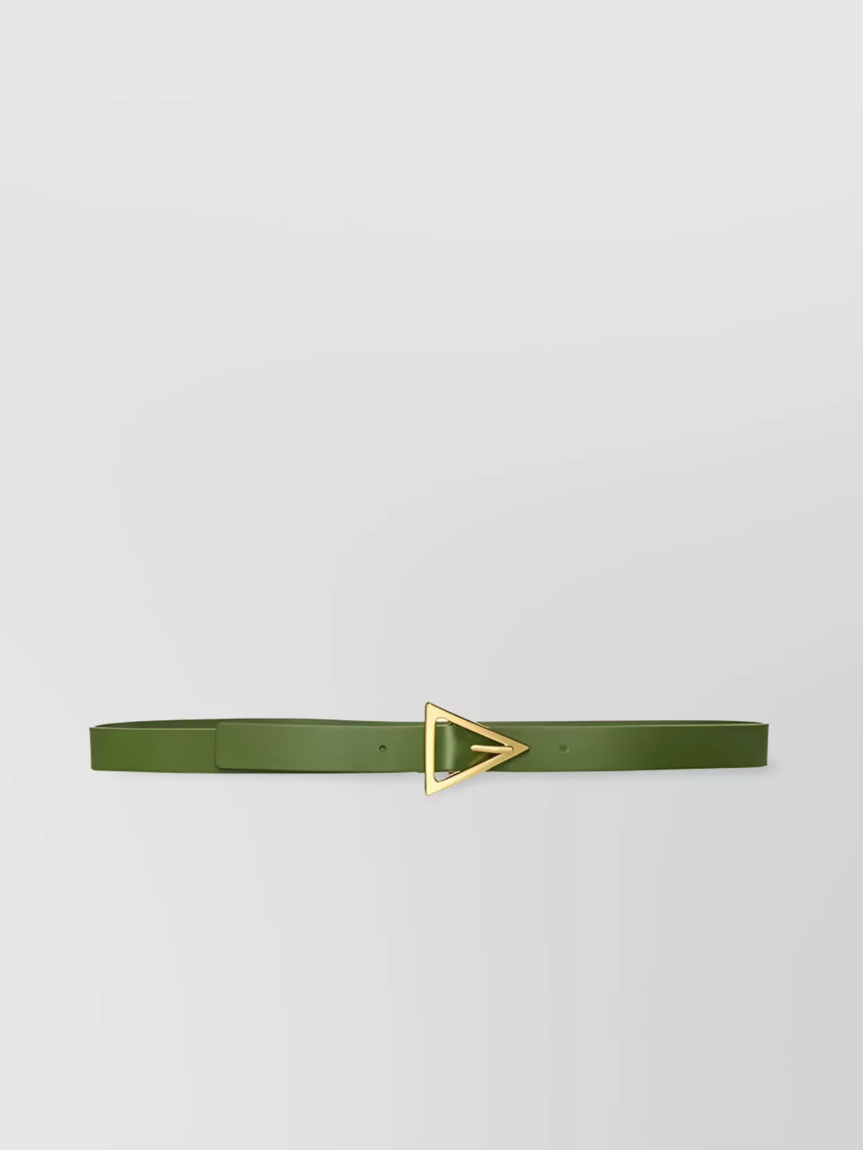 Shop Bottega Veneta Versatile Belt With Adjustable Length And Triangle-shaped Buckle In Khaki