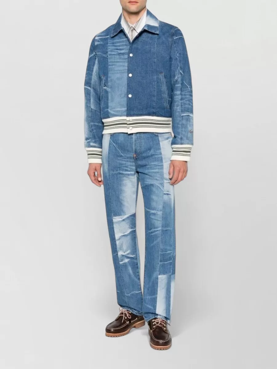 Kenzo Patchwork Straight-Leg Jeans