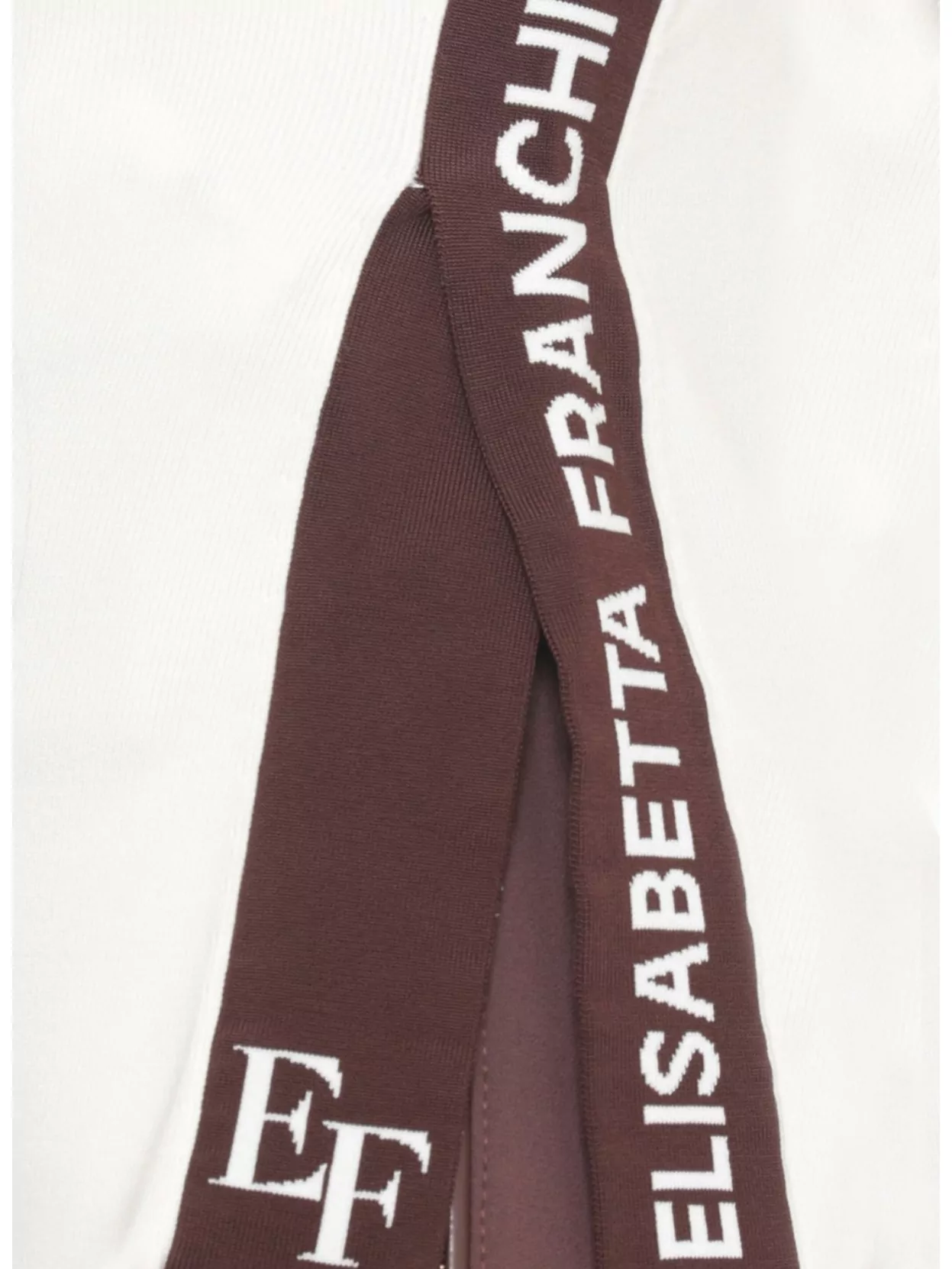 Elisabetta Franchi Contrast Panel Long Sleeve Knit Top