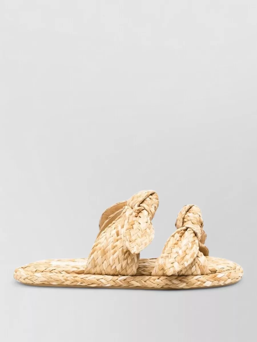 Zimmermann Carousel Flat Sandals Open Toe Braid In Multi