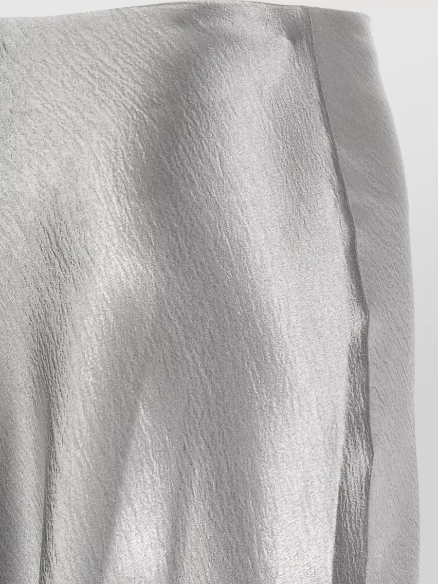 Tory Burch Satin Midi A-Line Skirt