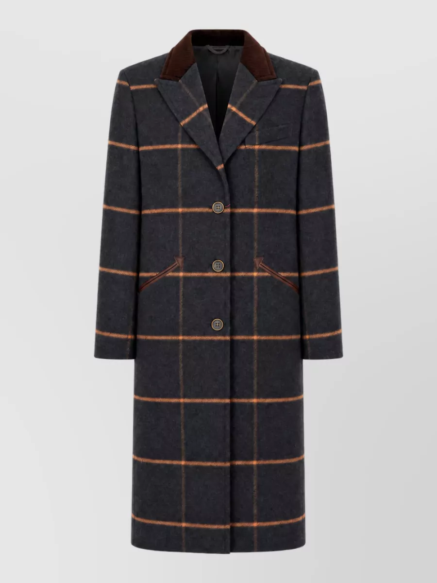 Fortela wool embroidered coat