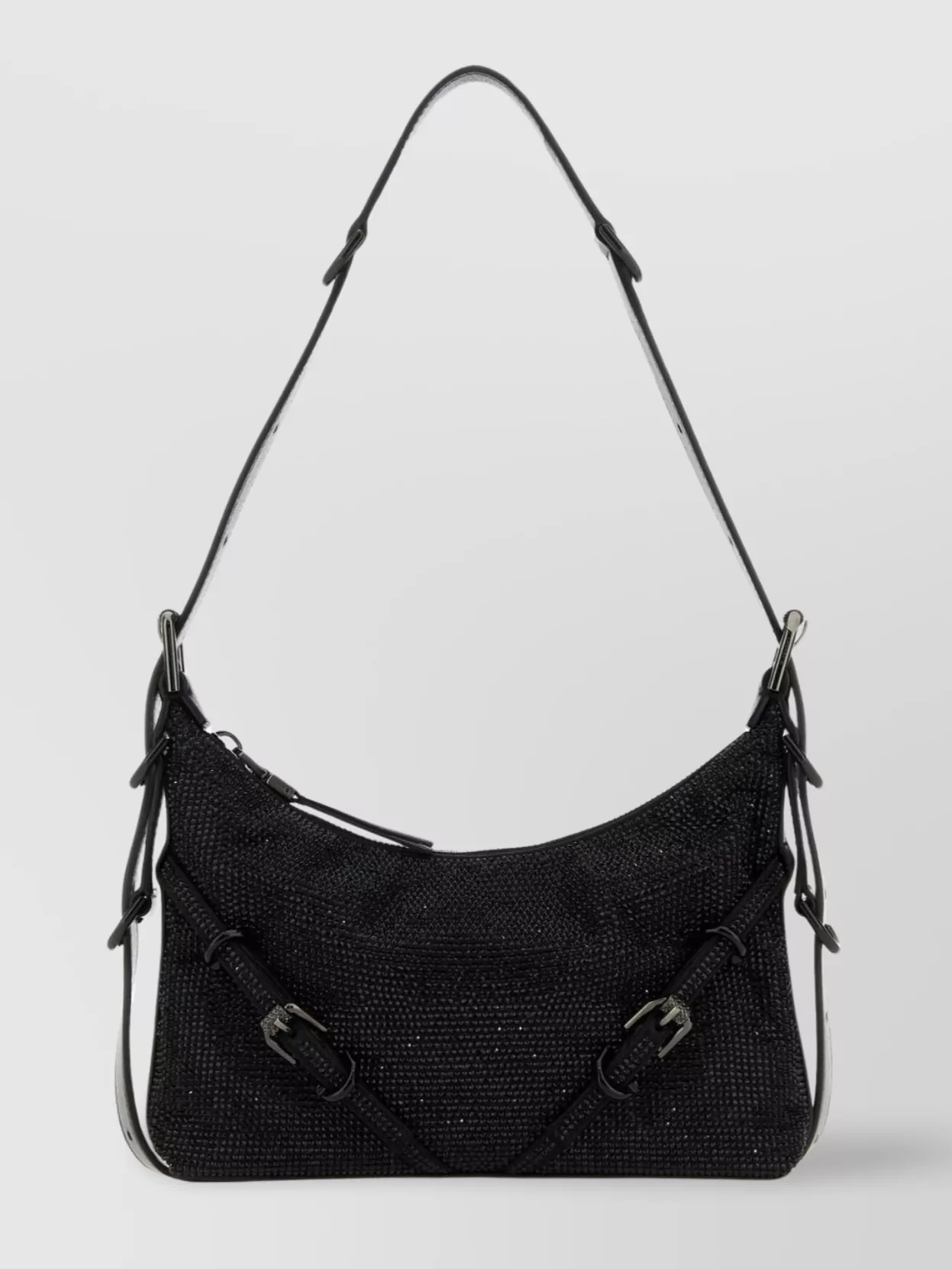 Shop Givenchy Mini Fabric Shoulder Bag With Buckle Detail