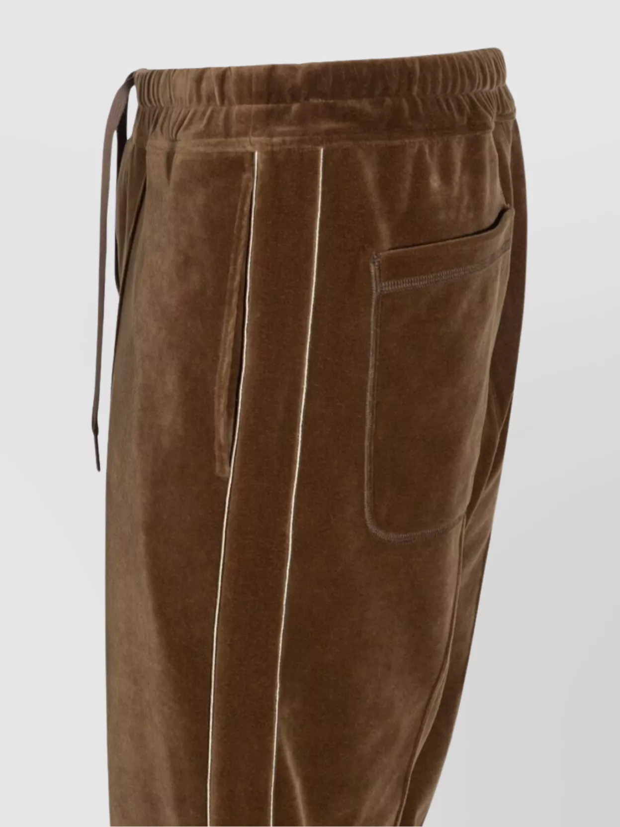 Tom Ford Velvet Waistband Trousers With Pockets And Side Pockets