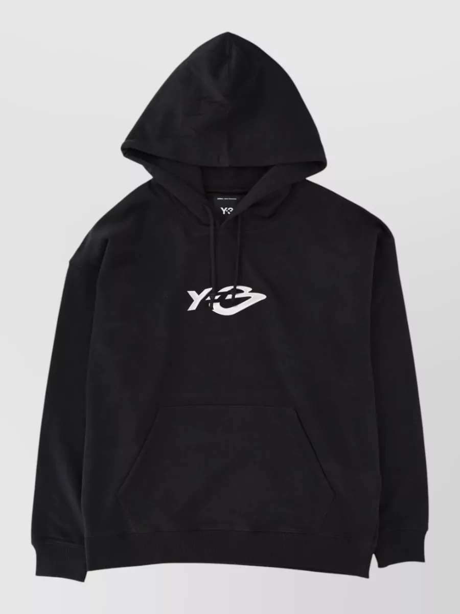 Y-3 cotton logo-print hoodie
