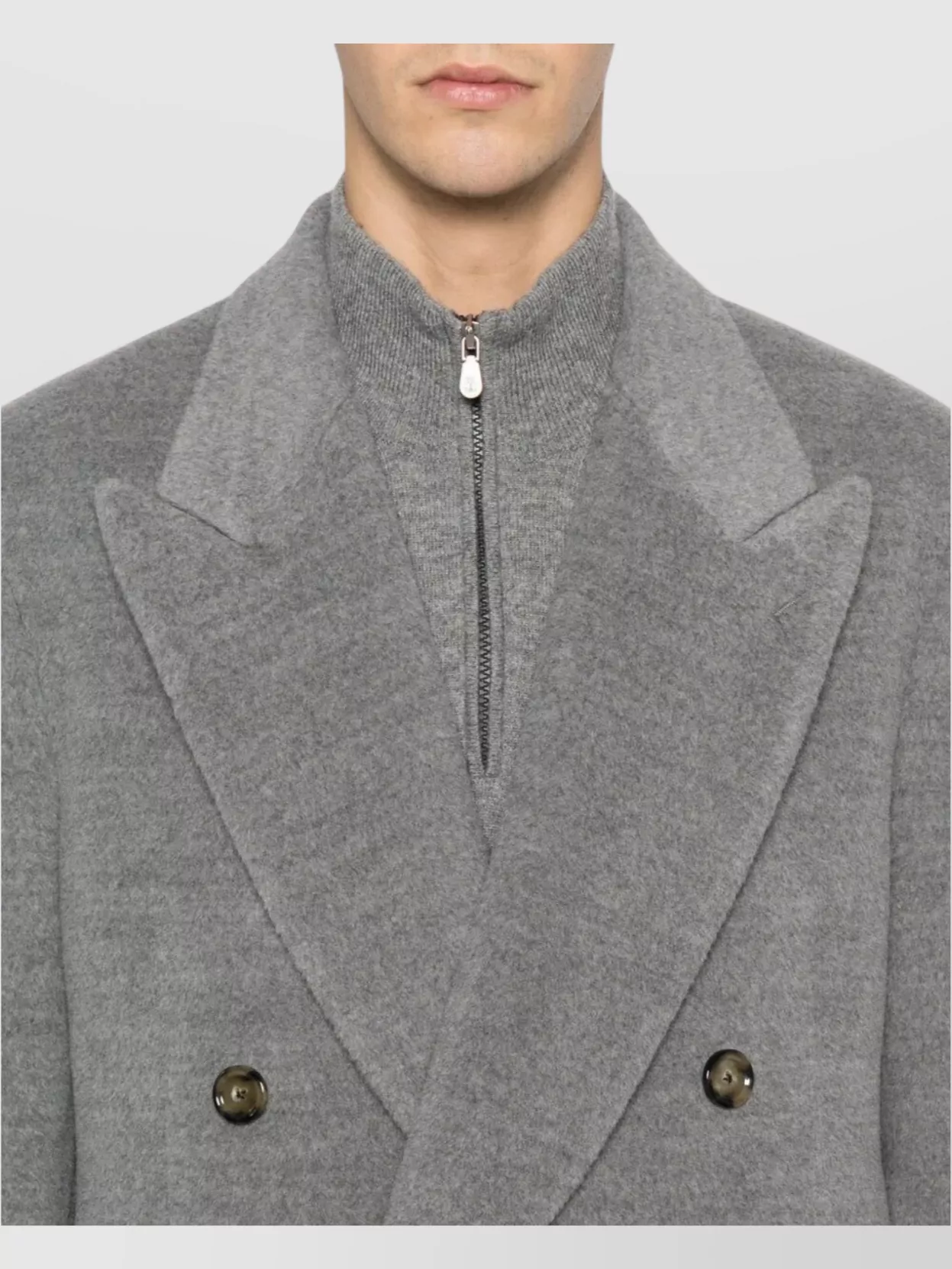 Lardini Men's Double-Breasted Long Coat