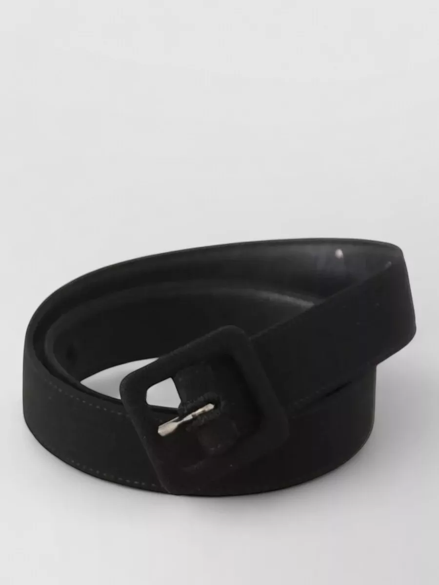 Dolce&Gabbana Leather Logo Buckle Belt