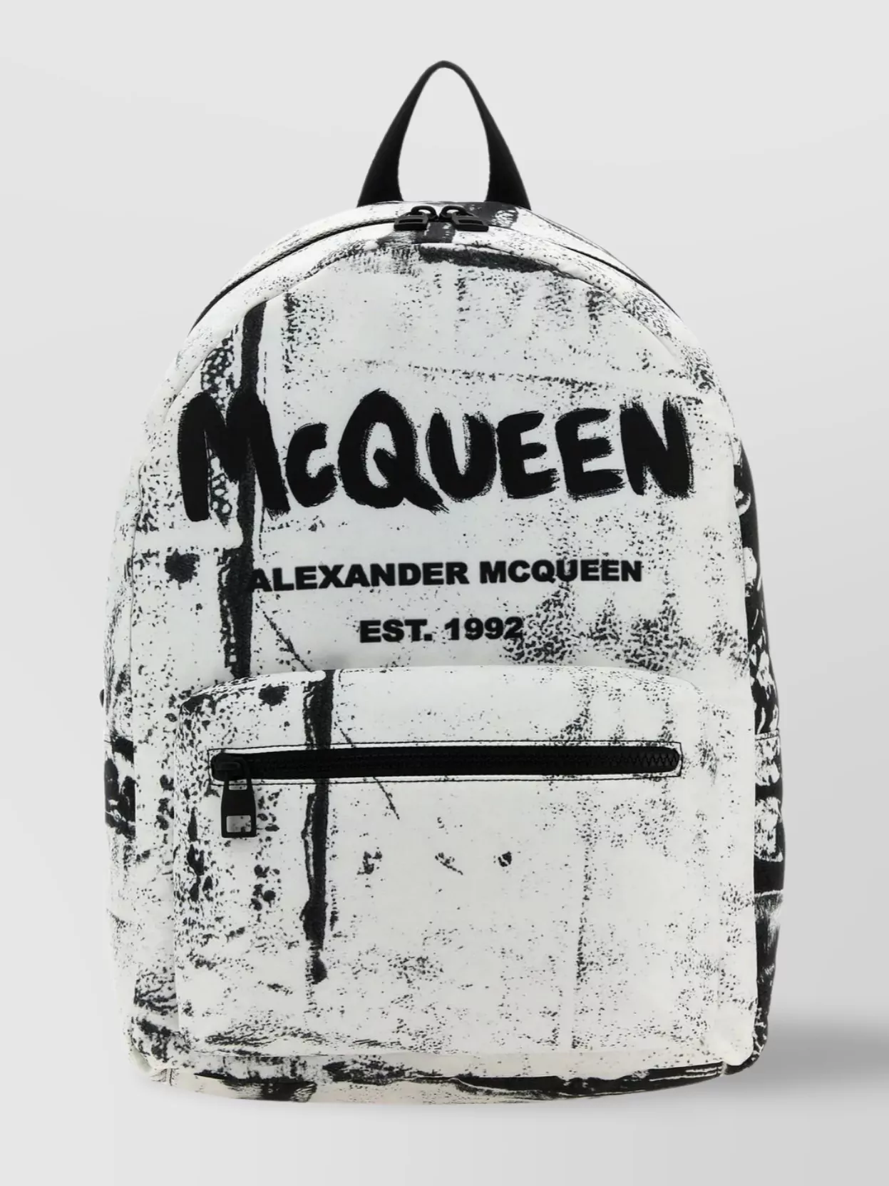 Shop Alexander Mcqueen Padded Strap Nylon Print Backpack In Pastel