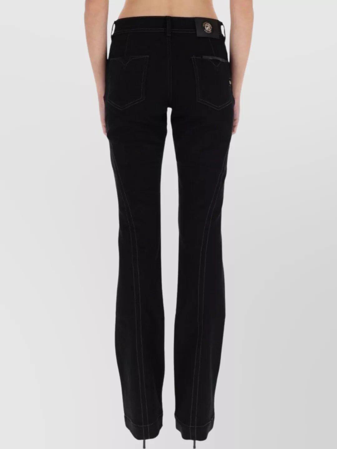 Versace Jeans Couture Tailored Trousers Featuring Contrast Stitching