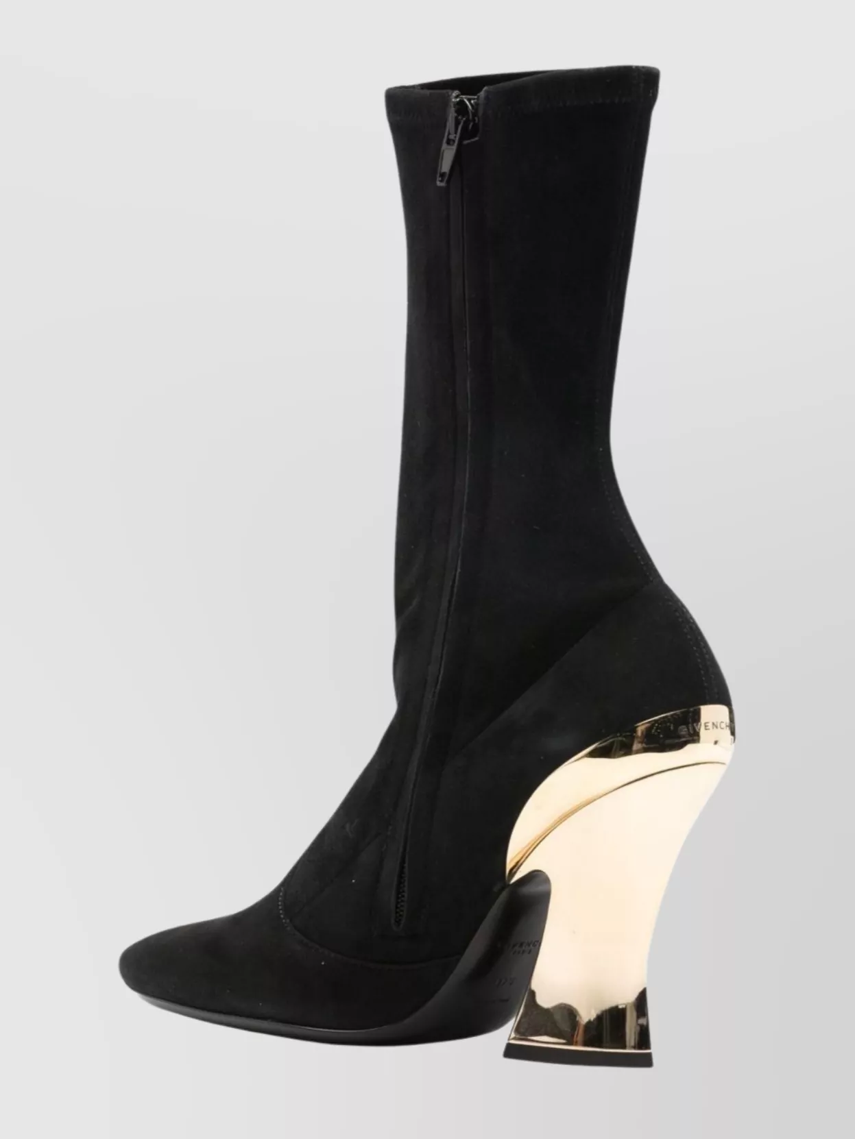Givenchy Sculptural Heel Ankle Length Boots In Black