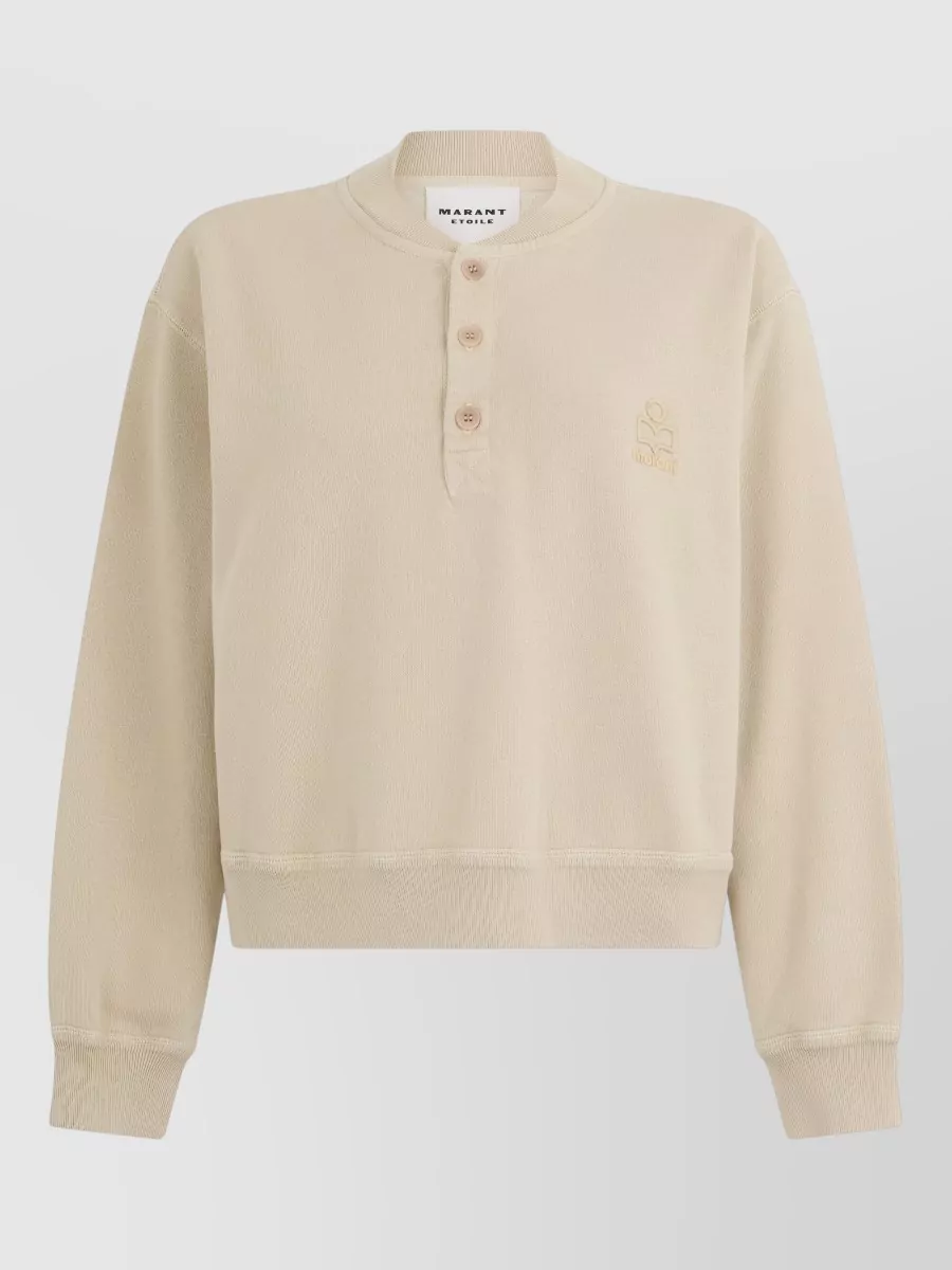 Isabel Marant Etoile Cropped polo sweatshirt