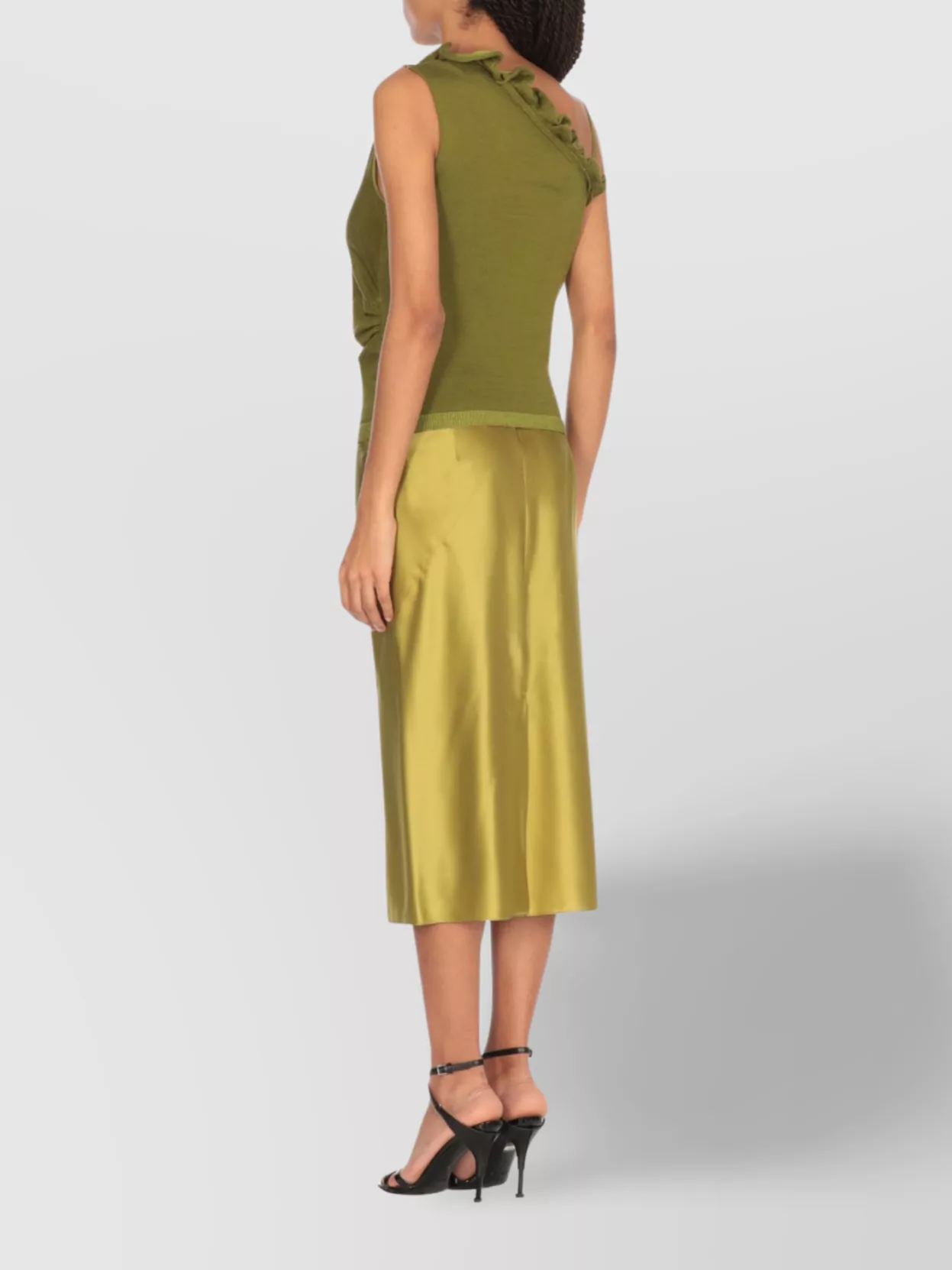 Dries Van Noten Ruffled One-Shoulder Cotton Top Trim