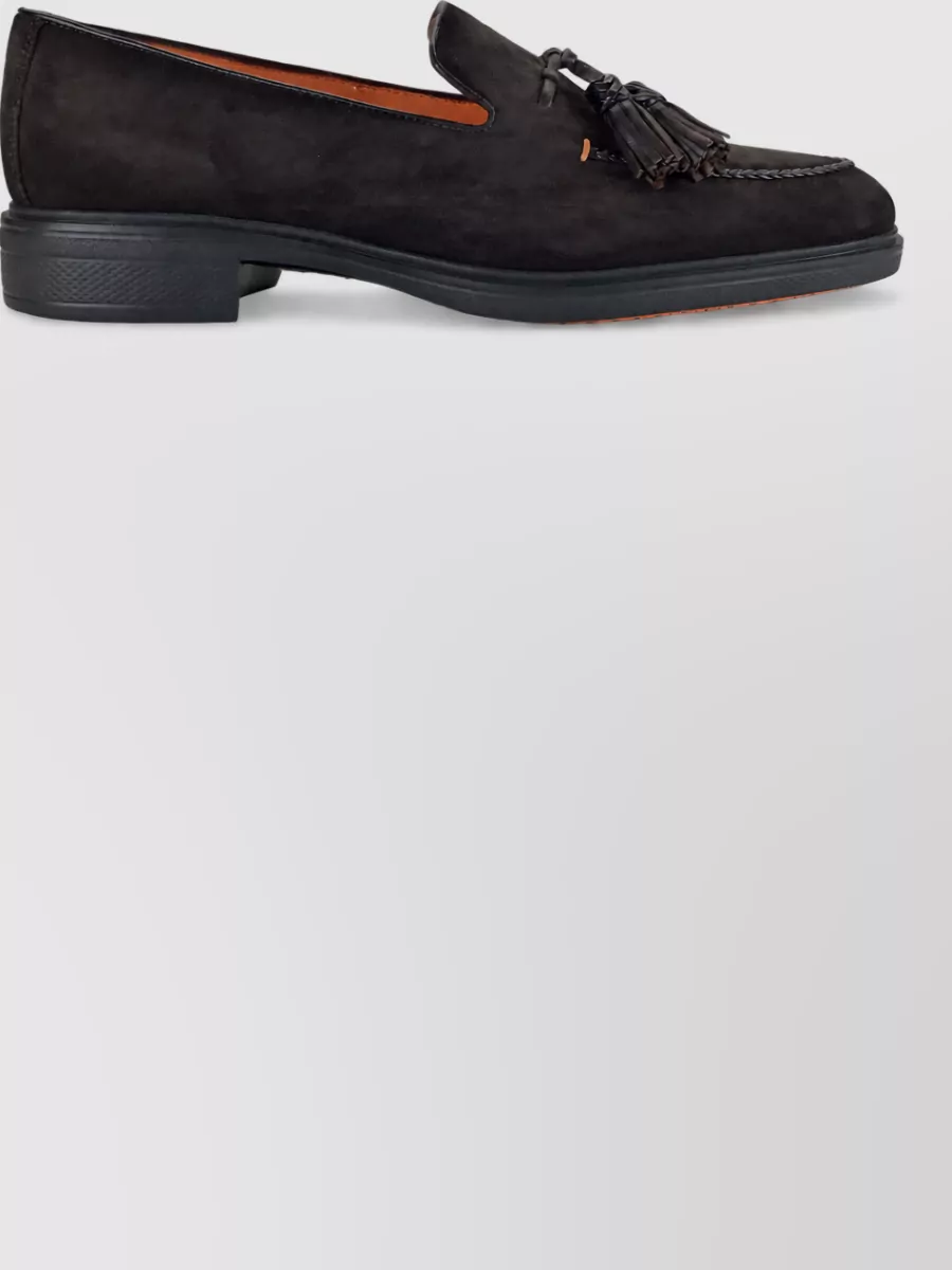 Santoni Leather Tassel Loafers
