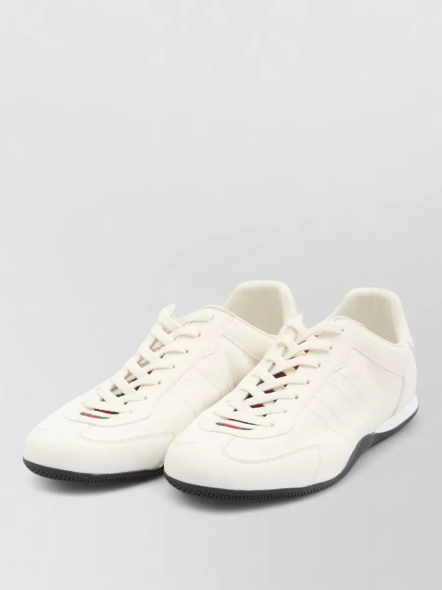 Gucci Shift Sneakers Low Top Web Detail