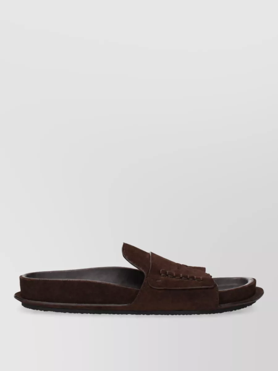 Jacquemus Suede Leather Slides